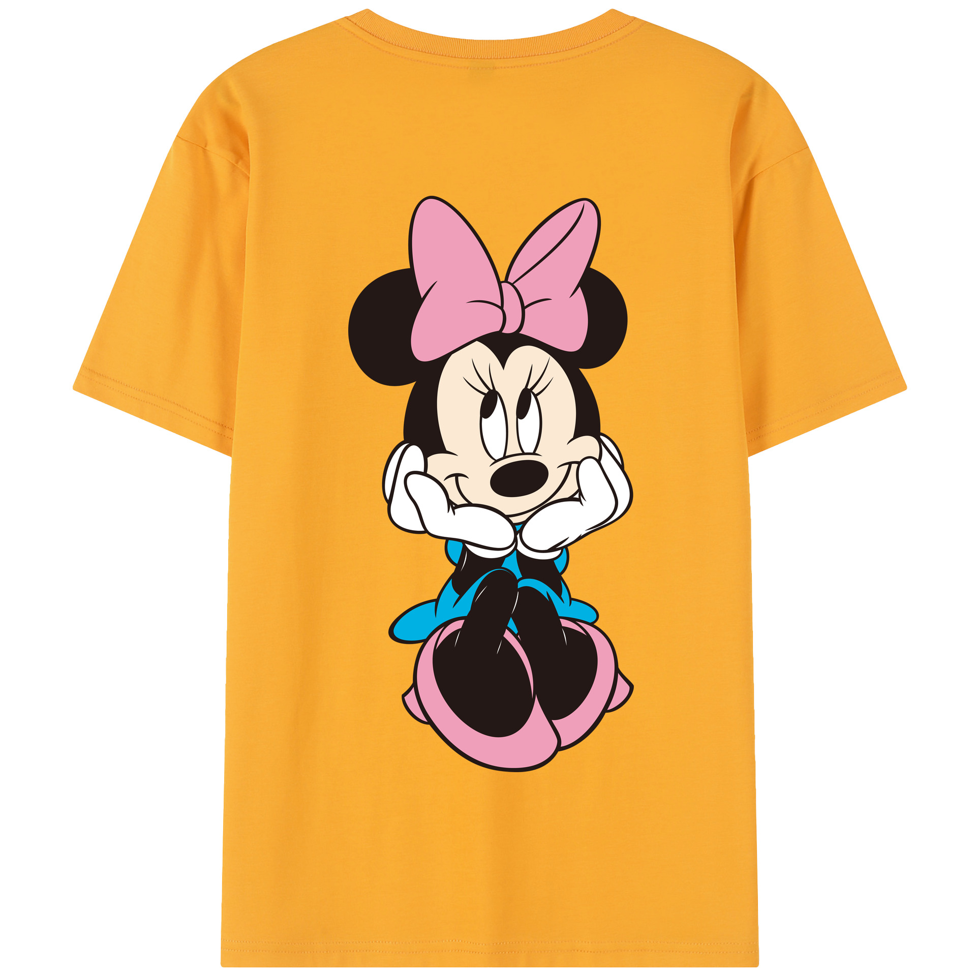 （画像用） ミッキーマウス Mickey Mouse 綿100％半袖Tシャツ（背面プリント）