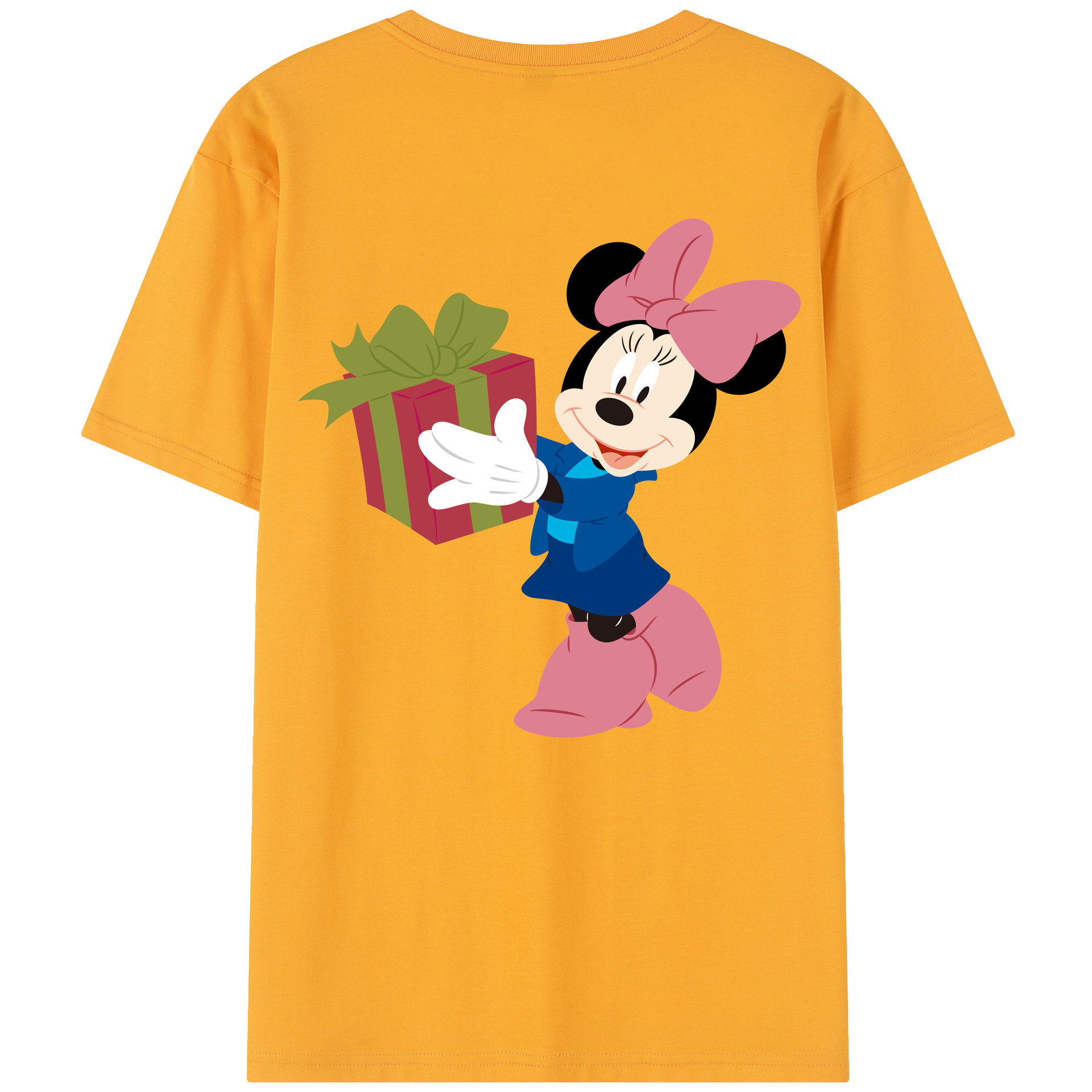 （画像用） ミッキーマウス Mickey Mouse 綿100％半袖Tシャツ（背面プリント）
