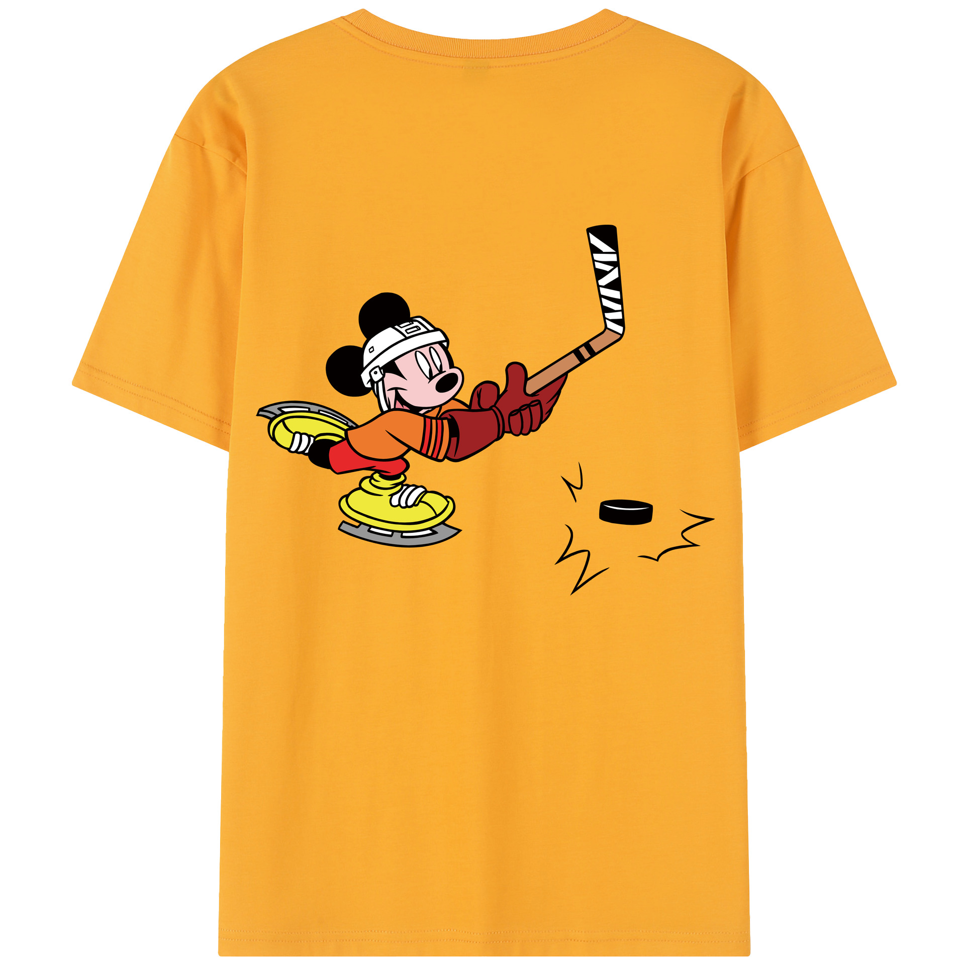 （画像用） ミッキーマウス Mickey Mouse 綿100％半袖Tシャツ（背面プリント）