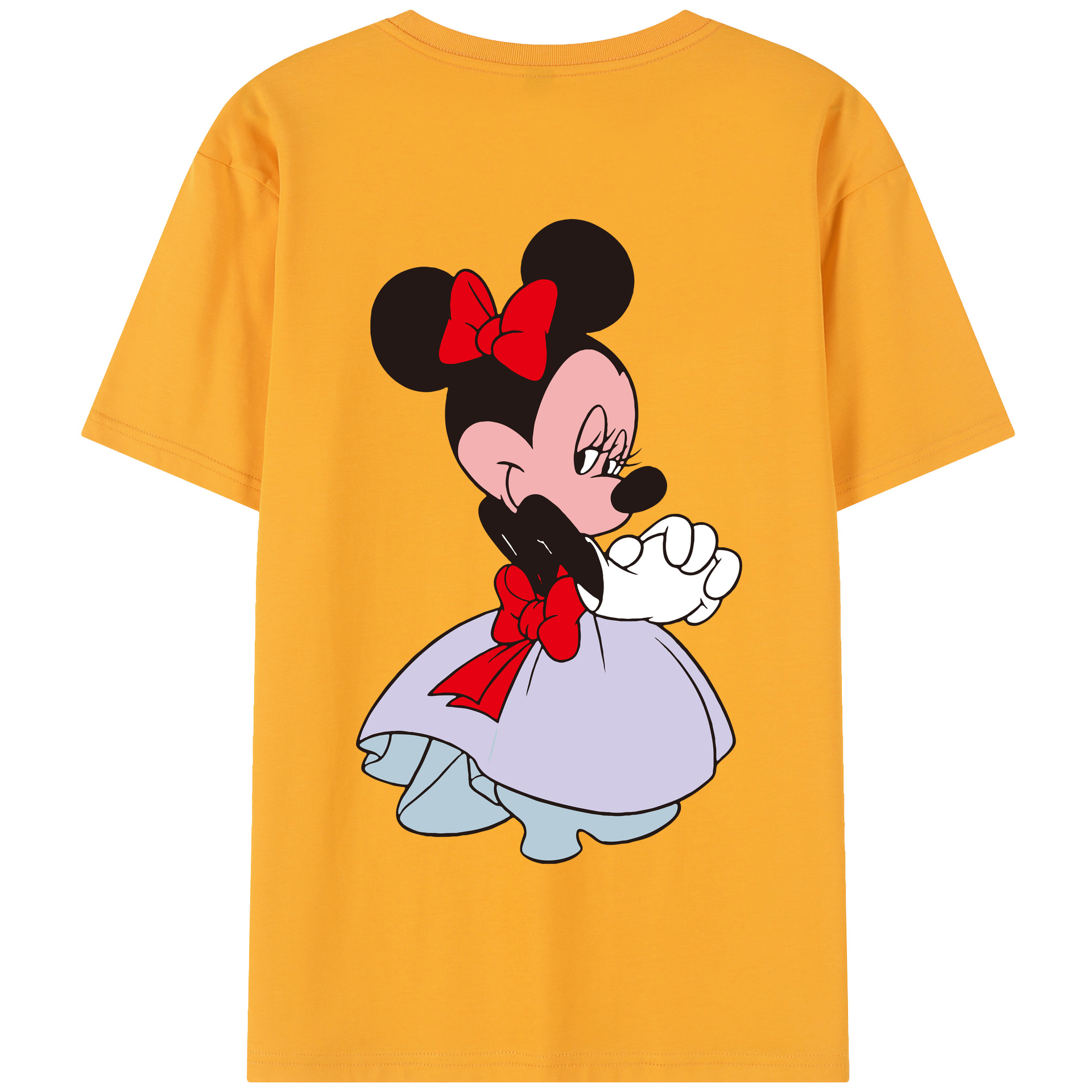 （画像用） ミッキーマウス Mickey Mouse 綿100％半袖Tシャツ（背面プリント）