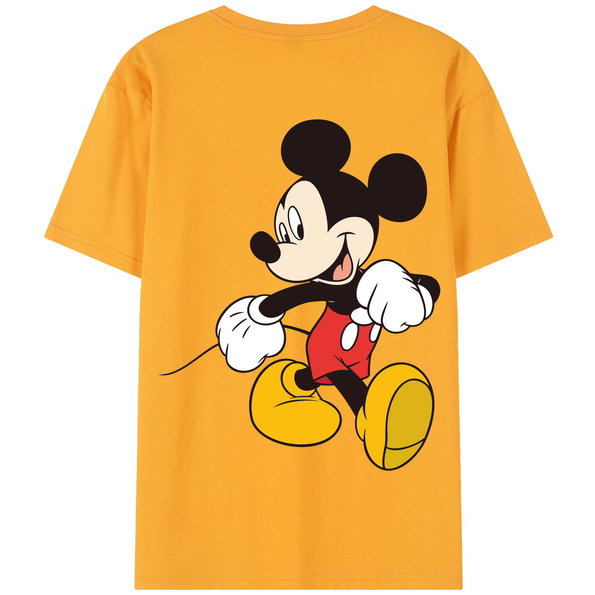 （画像用） ミッキーマウス Mickey Mouse 綿100％半袖Tシャツ（背面プリント）