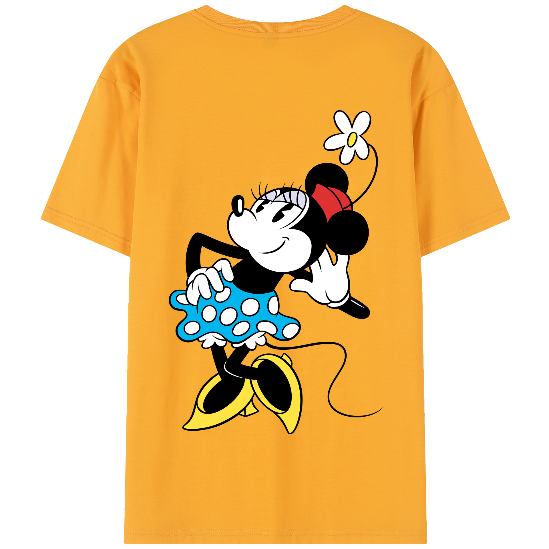 （画像用） ミッキーマウス Mickey Mouse 綿100％半袖Tシャツ（背面プリント）