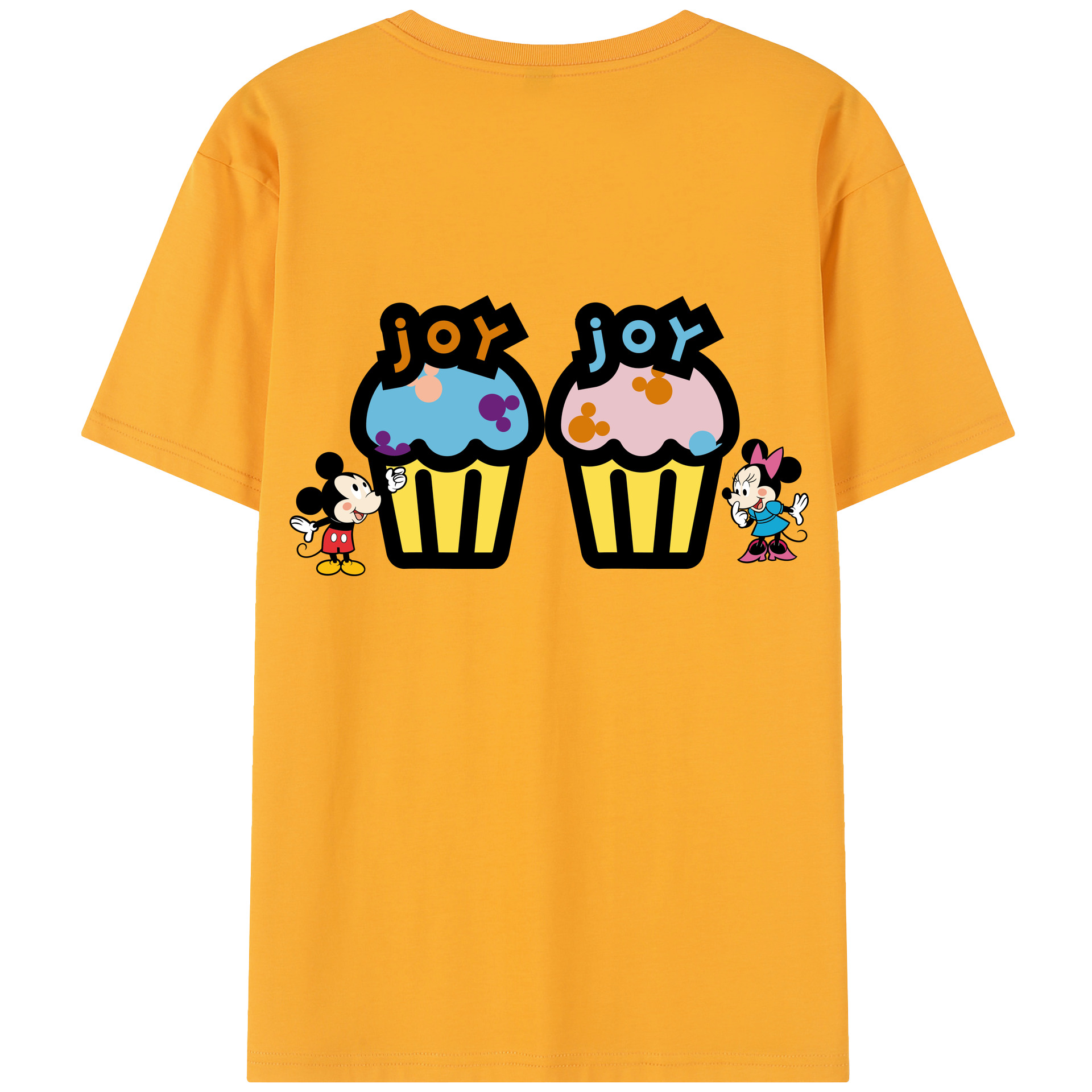 （画像用） ミッキーマウス Mickey Mouse 綿100％半袖Tシャツ（背面プリント）