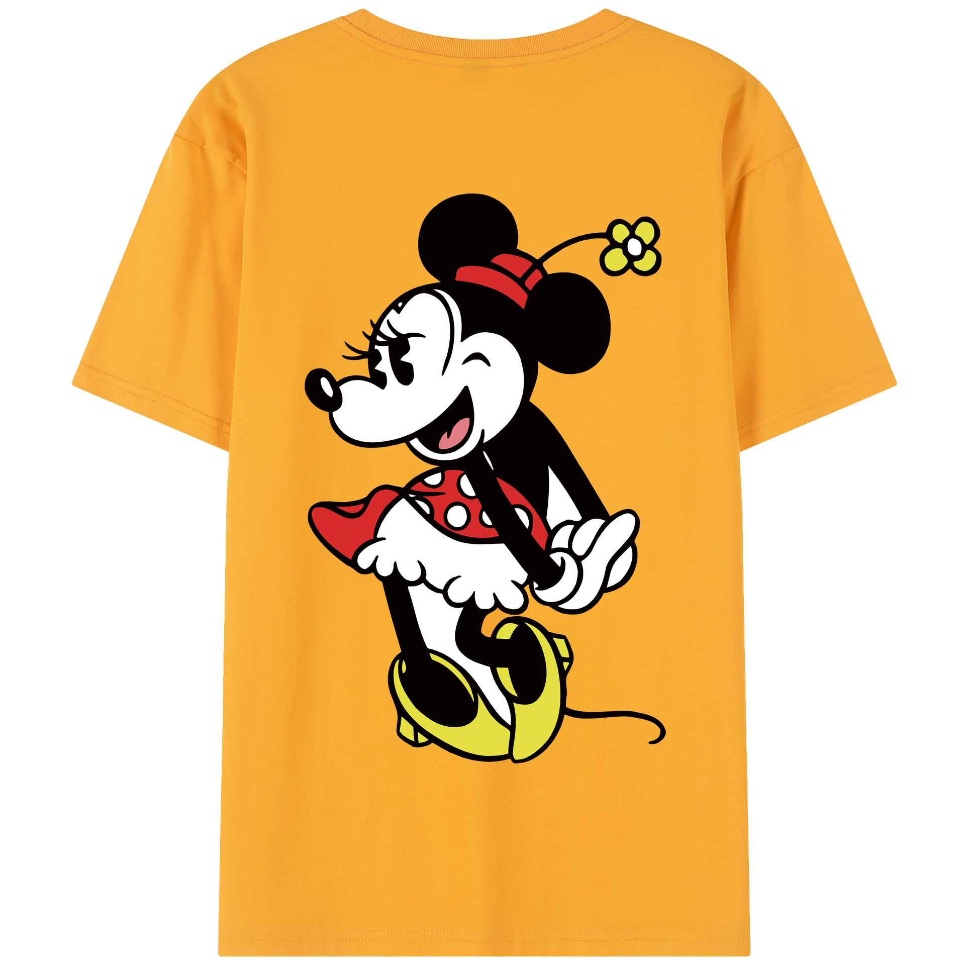 （画像用） ミッキーマウス Mickey Mouse 綿100％半袖Tシャツ（背面プリント）