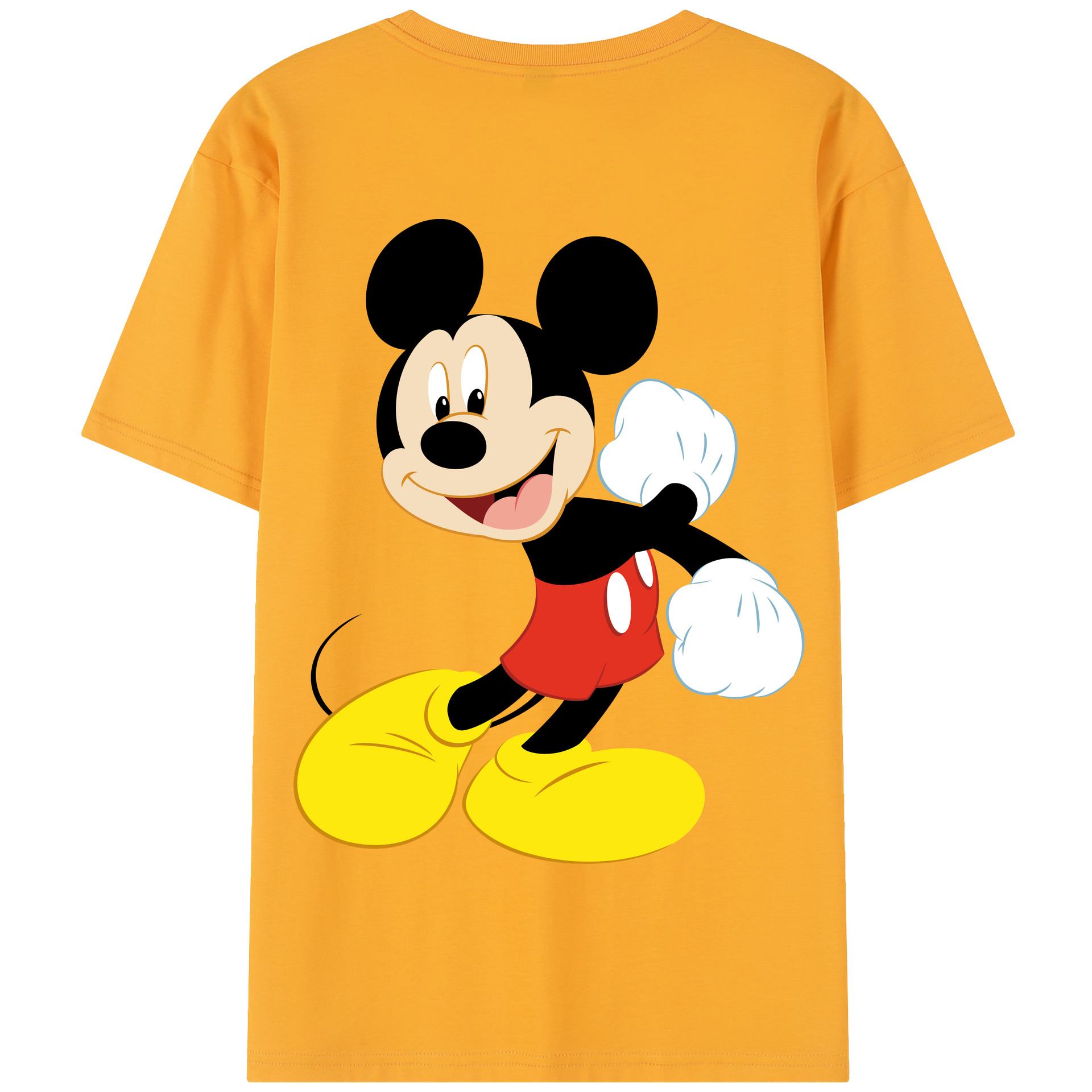 （画像用） ミッキーマウス Mickey Mouse 綿100％半袖Tシャツ（背面プリント）