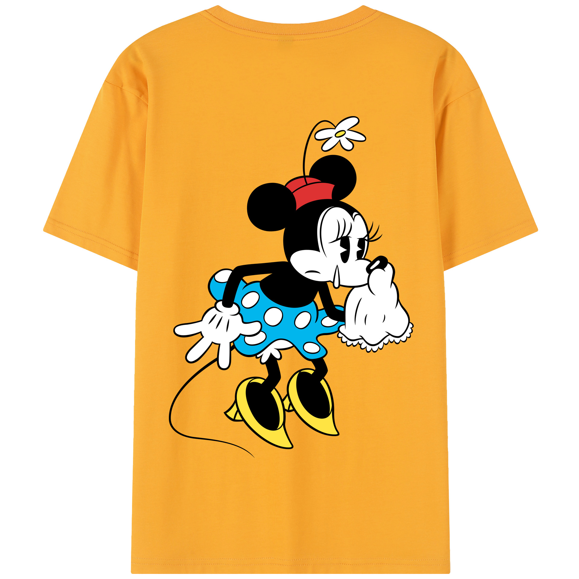 （画像用） ミッキーマウス Mickey Mouse 綿100％半袖Tシャツ（背面プリント）