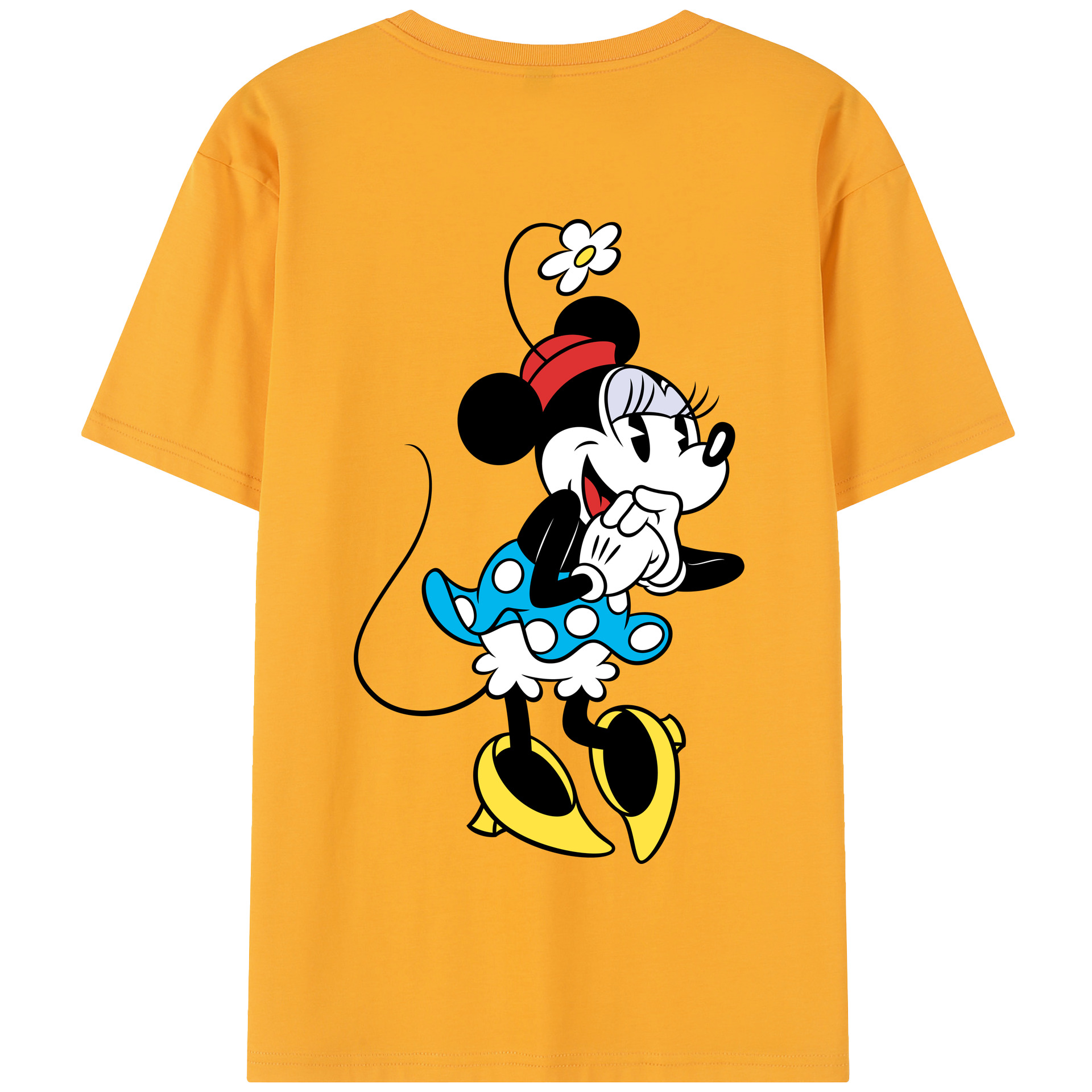（画像用） ミッキーマウス Mickey Mouse 綿100％半袖Tシャツ（背面プリント）