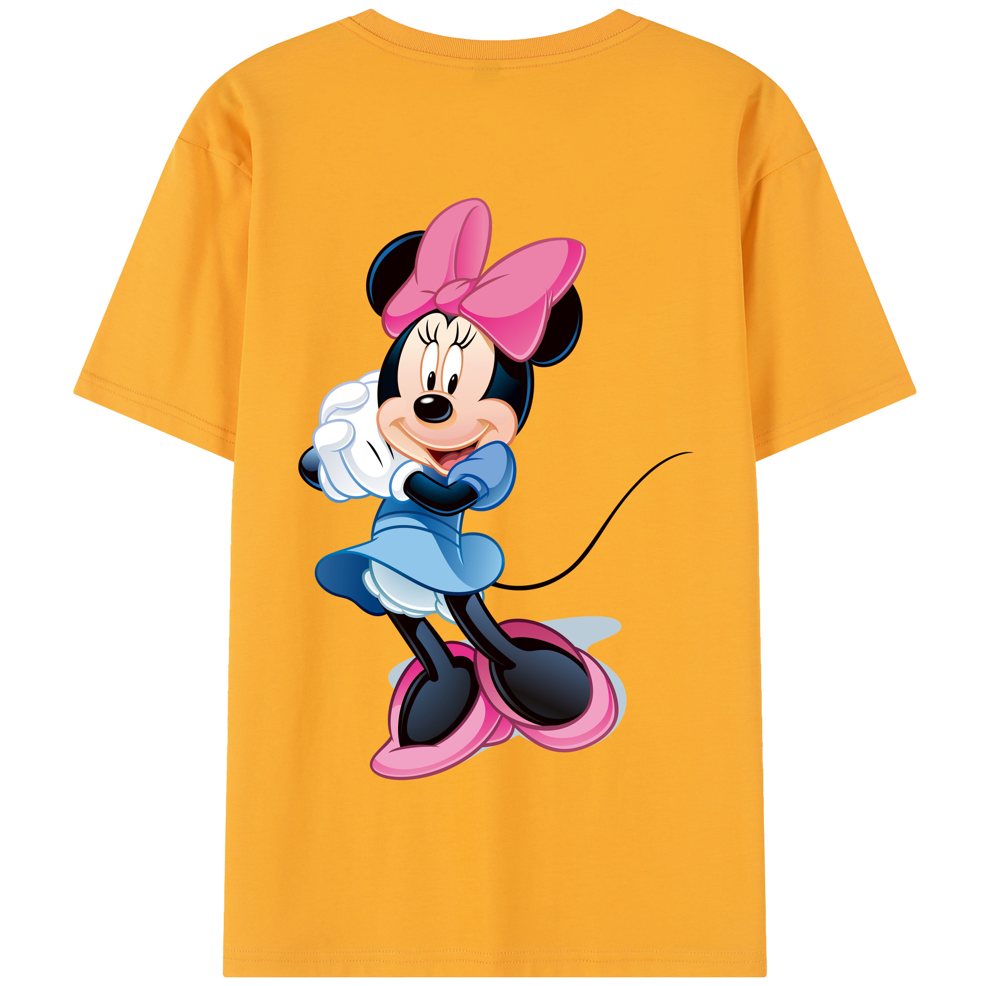（画像用） ミッキーマウス Mickey Mouse 綿100％半袖Tシャツ（背面プリント）