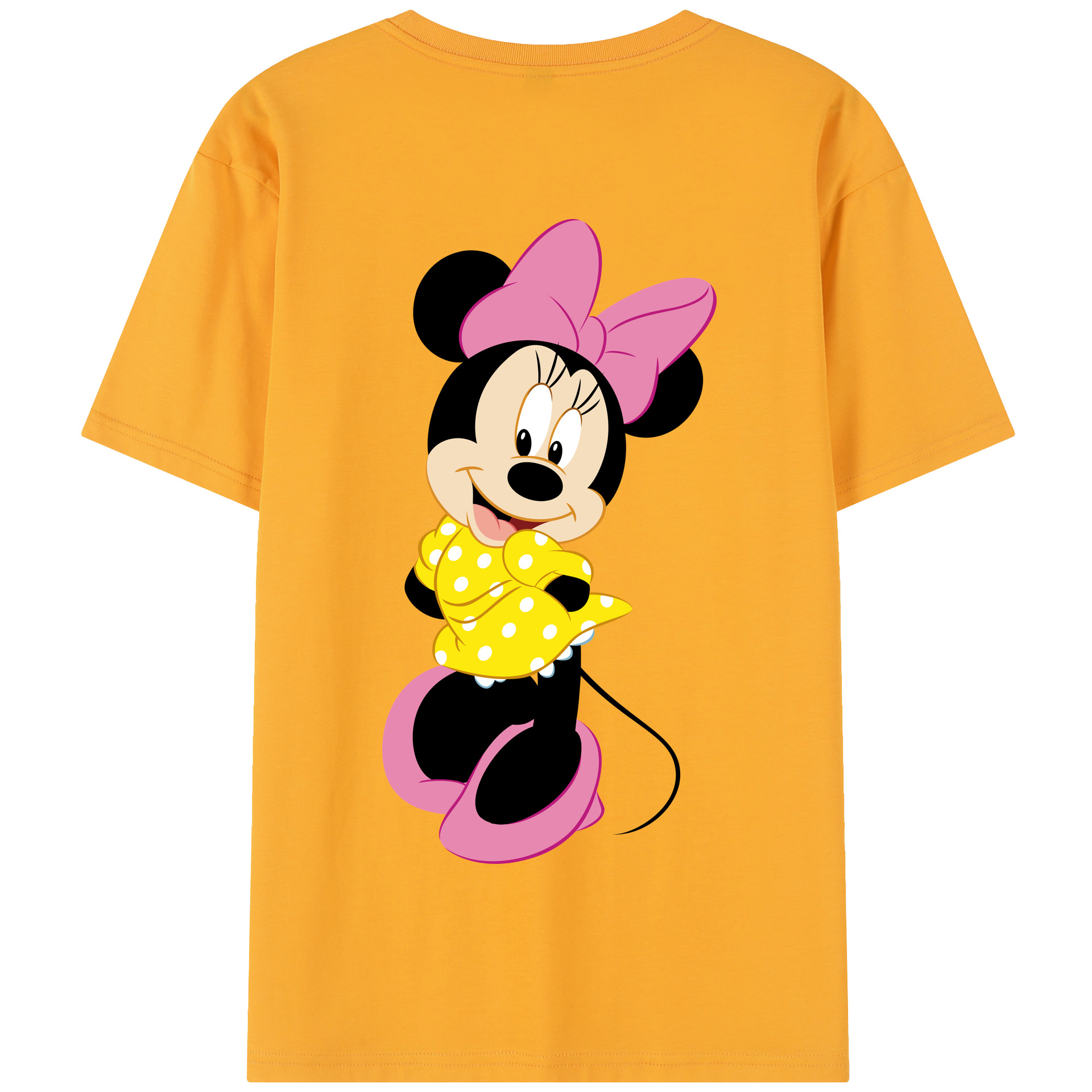（画像用） ミッキーマウス Mickey Mouse 綿100％半袖Tシャツ（背面プリント）