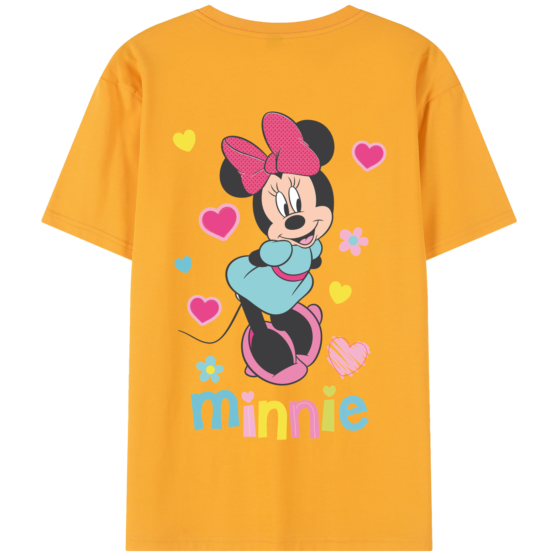 （画像用） ミッキーマウス Mickey Mouse 綿100％半袖Tシャツ（背面プリント）