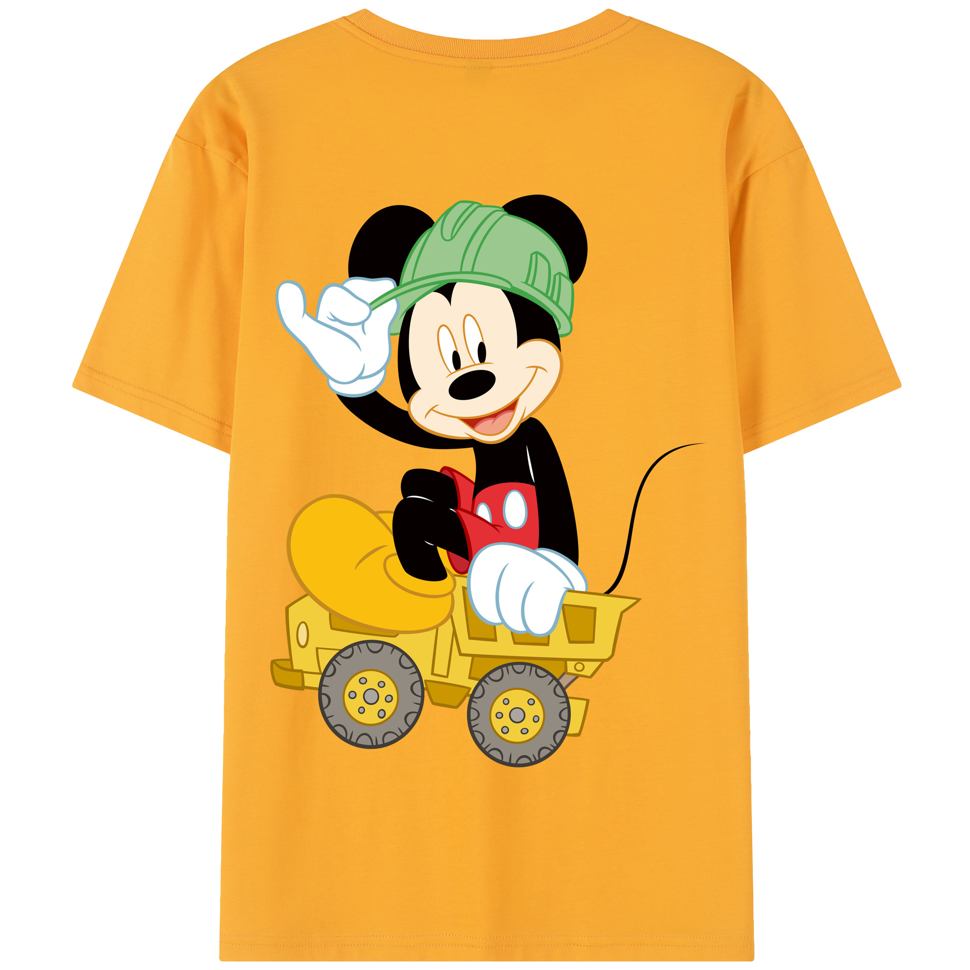 （画像用） ミッキーマウス Mickey Mouse 綿100％半袖Tシャツ（背面プリント）