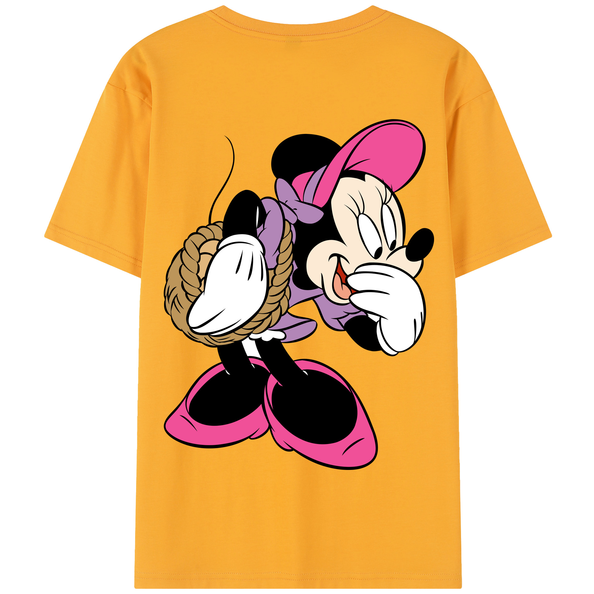 （画像用） ミッキーマウス Mickey Mouse 綿100％半袖Tシャツ（背面プリント）