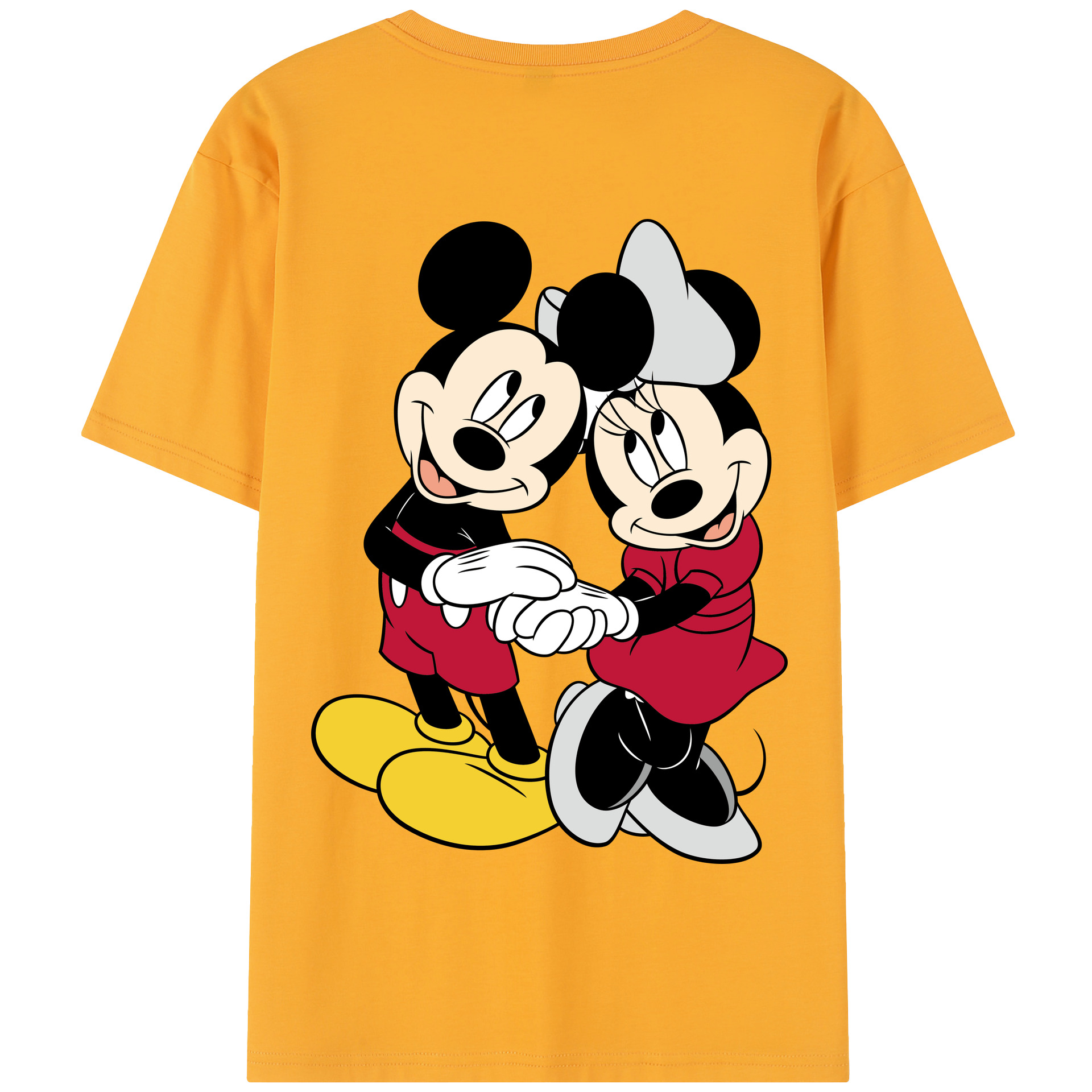 （画像用） ミッキーマウス Mickey Mouse 綿100％半袖Tシャツ（背面プリント）