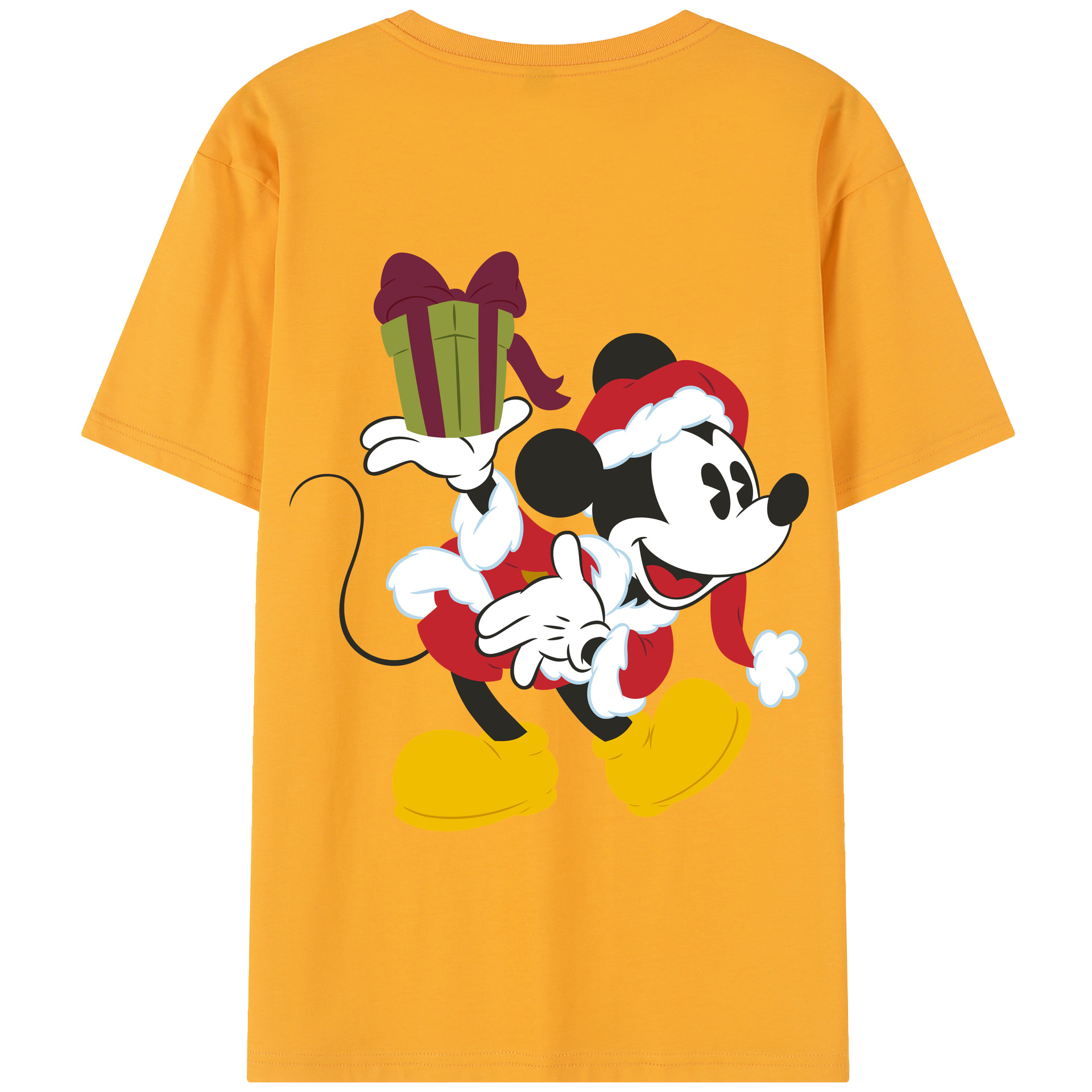 （画像用） ミッキーマウス Mickey Mouse 綿100％半袖Tシャツ（背面プリント）