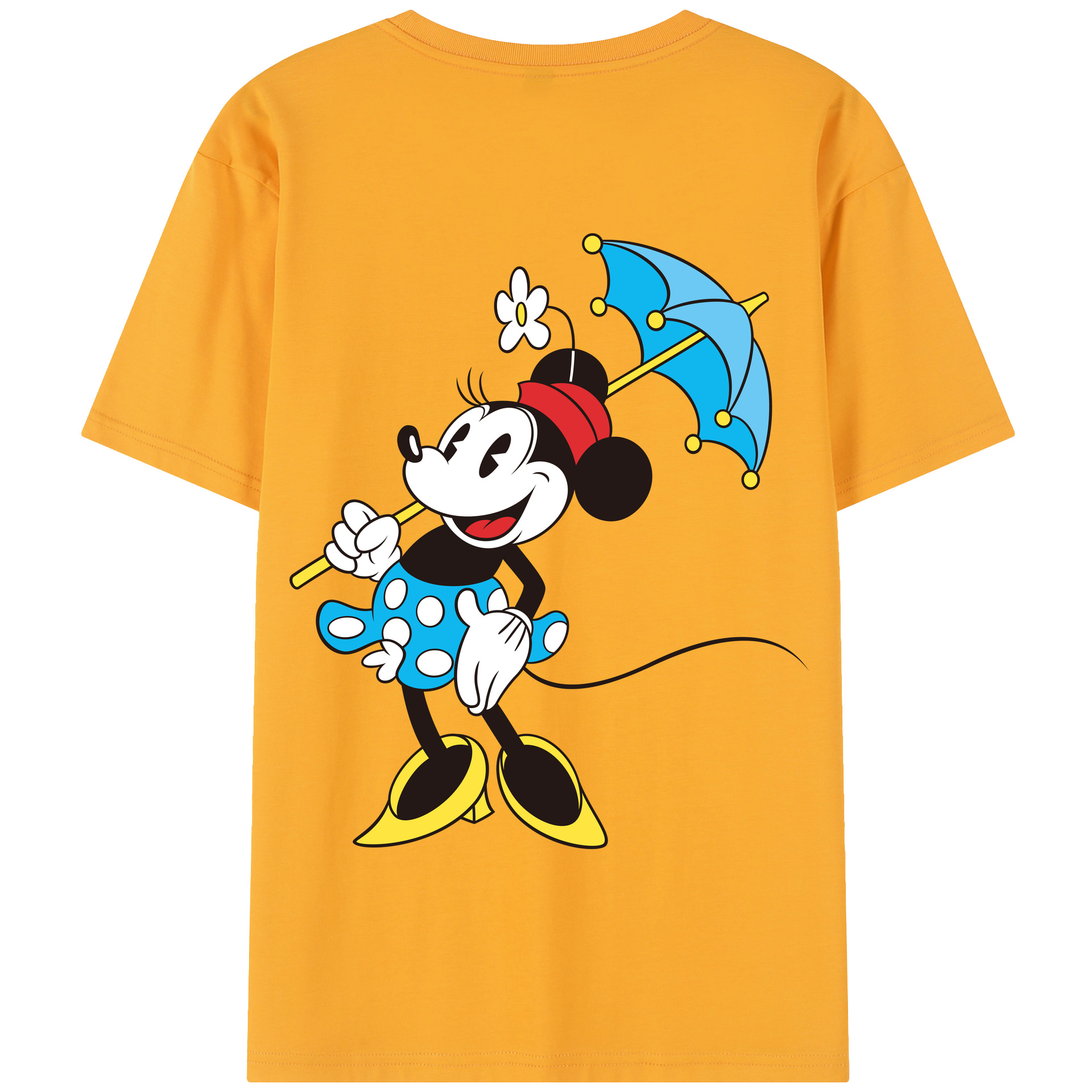 （画像用） ミッキーマウス Mickey Mouse 綿100％半袖Tシャツ（背面プリント）