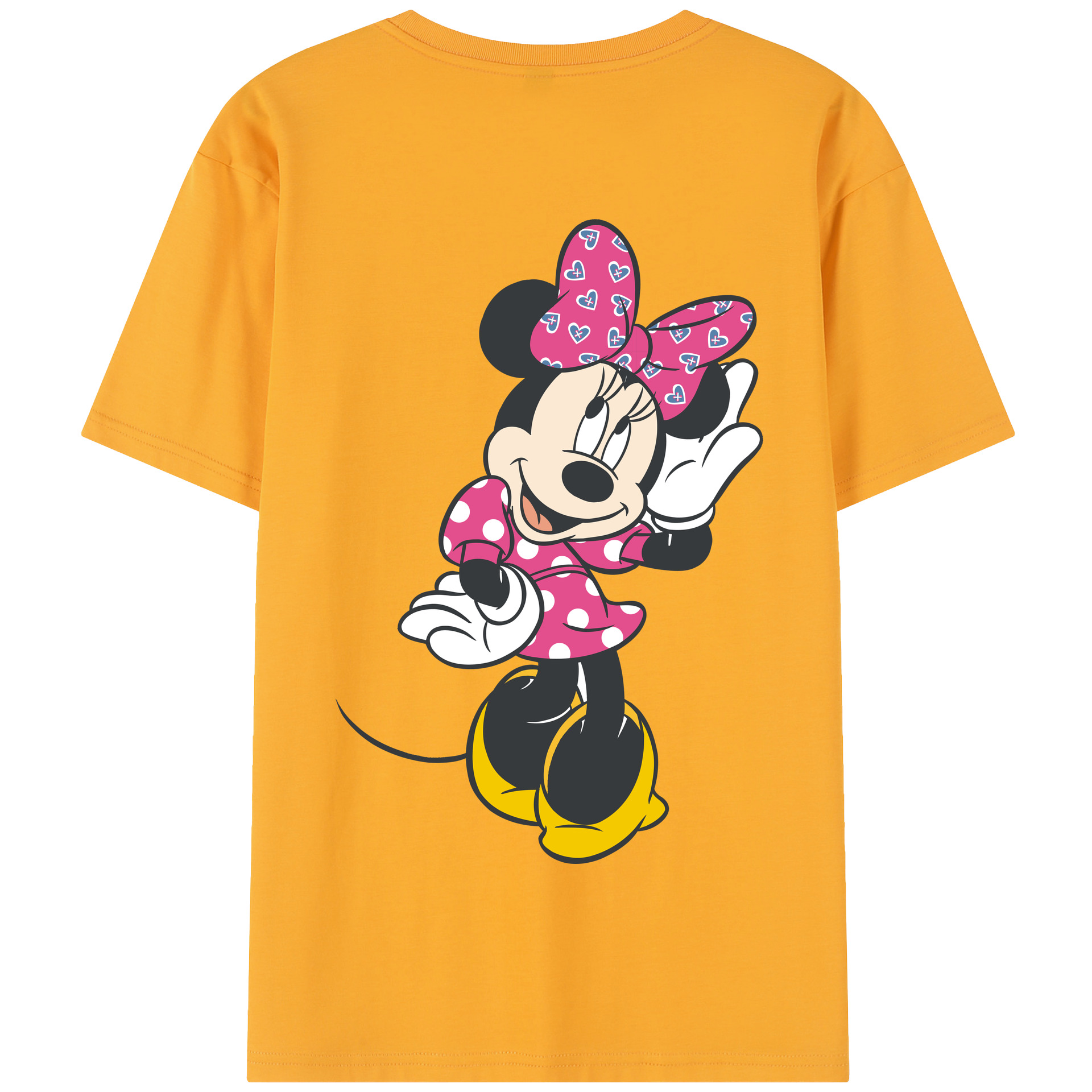 （画像用） ミッキーマウス Mickey Mouse 綿100％半袖Tシャツ（背面プリント）