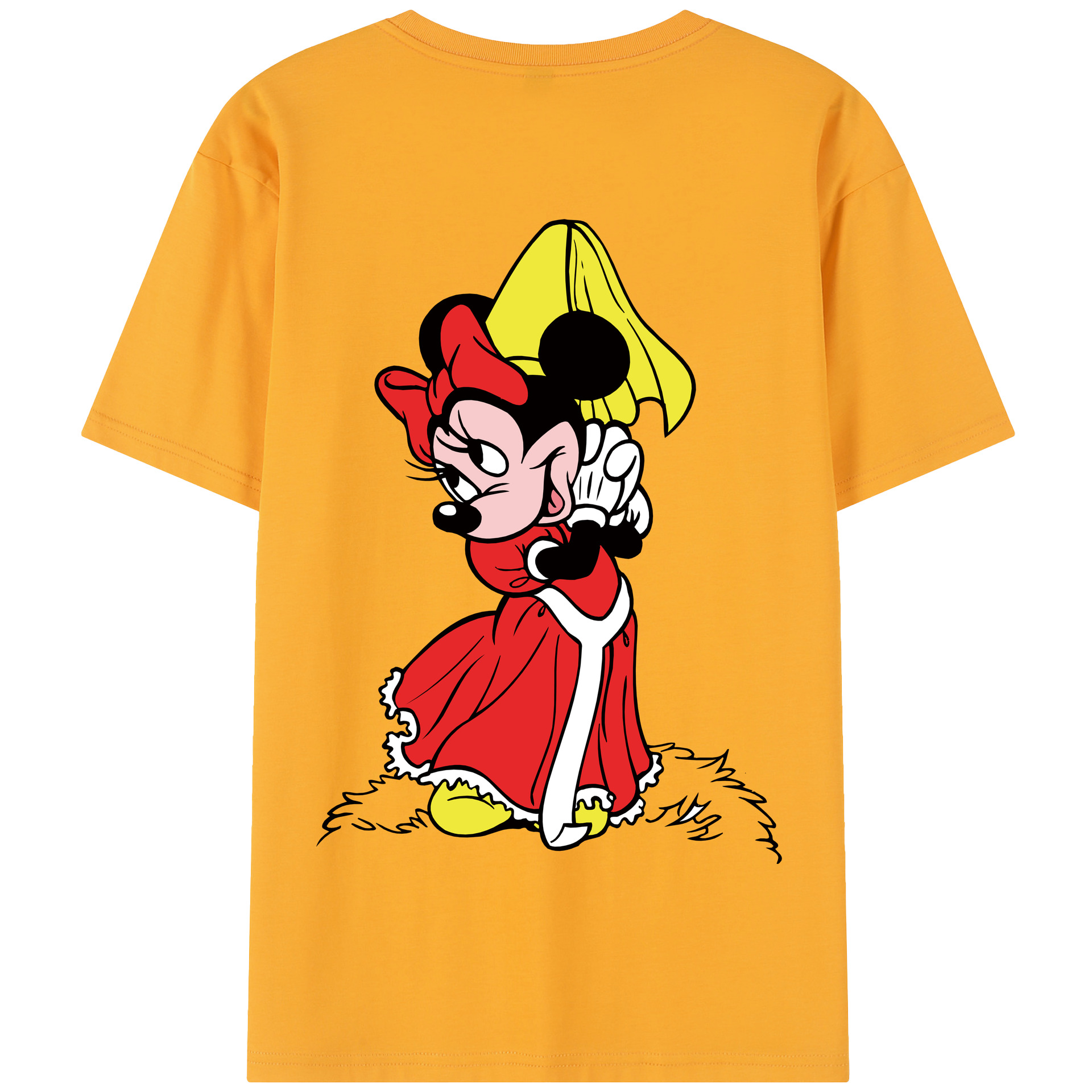 （画像用） ミッキーマウス Mickey Mouse 綿100％半袖Tシャツ（背面プリント）