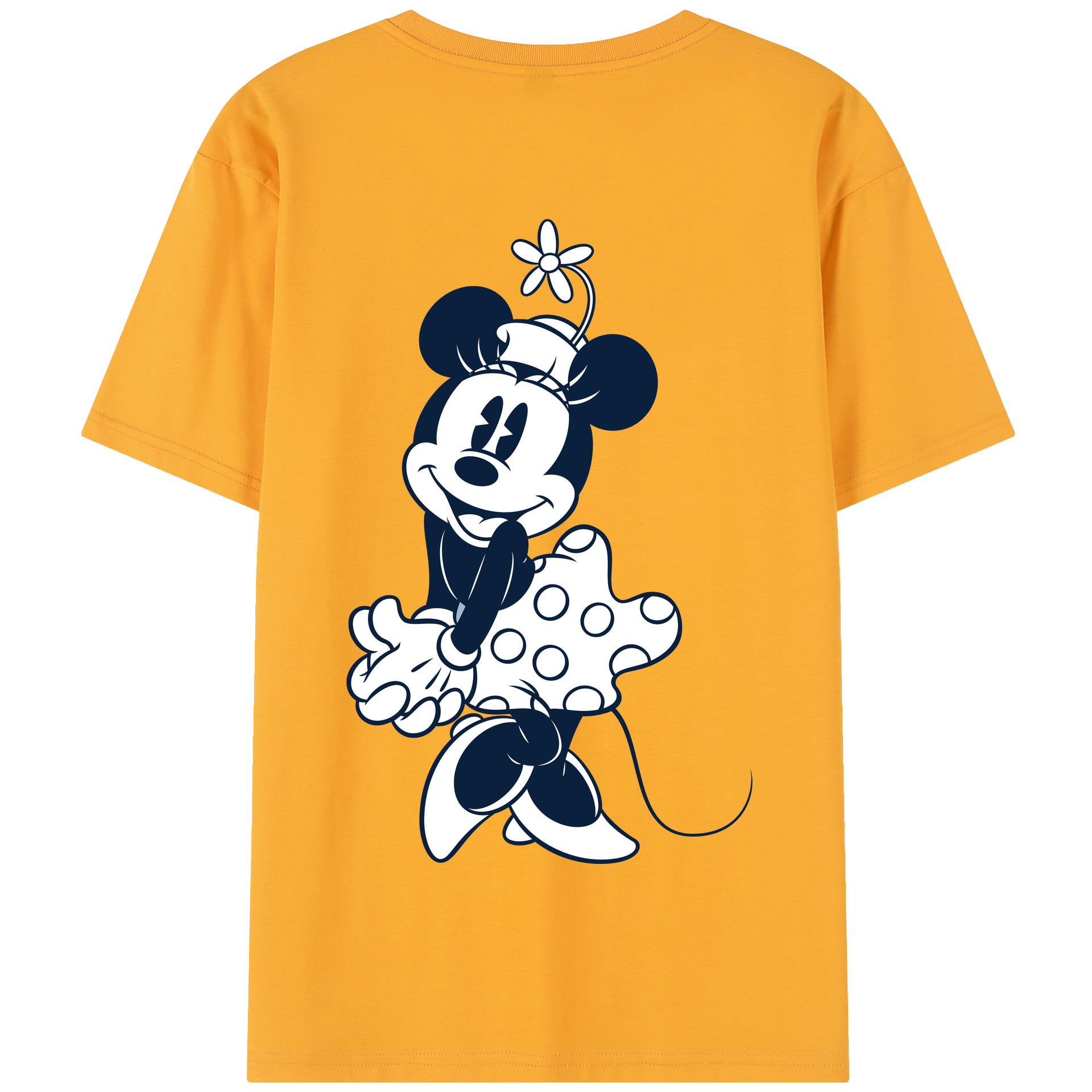 （画像用） ミッキーマウス Mickey Mouse 綿100％半袖Tシャツ（背面プリント）