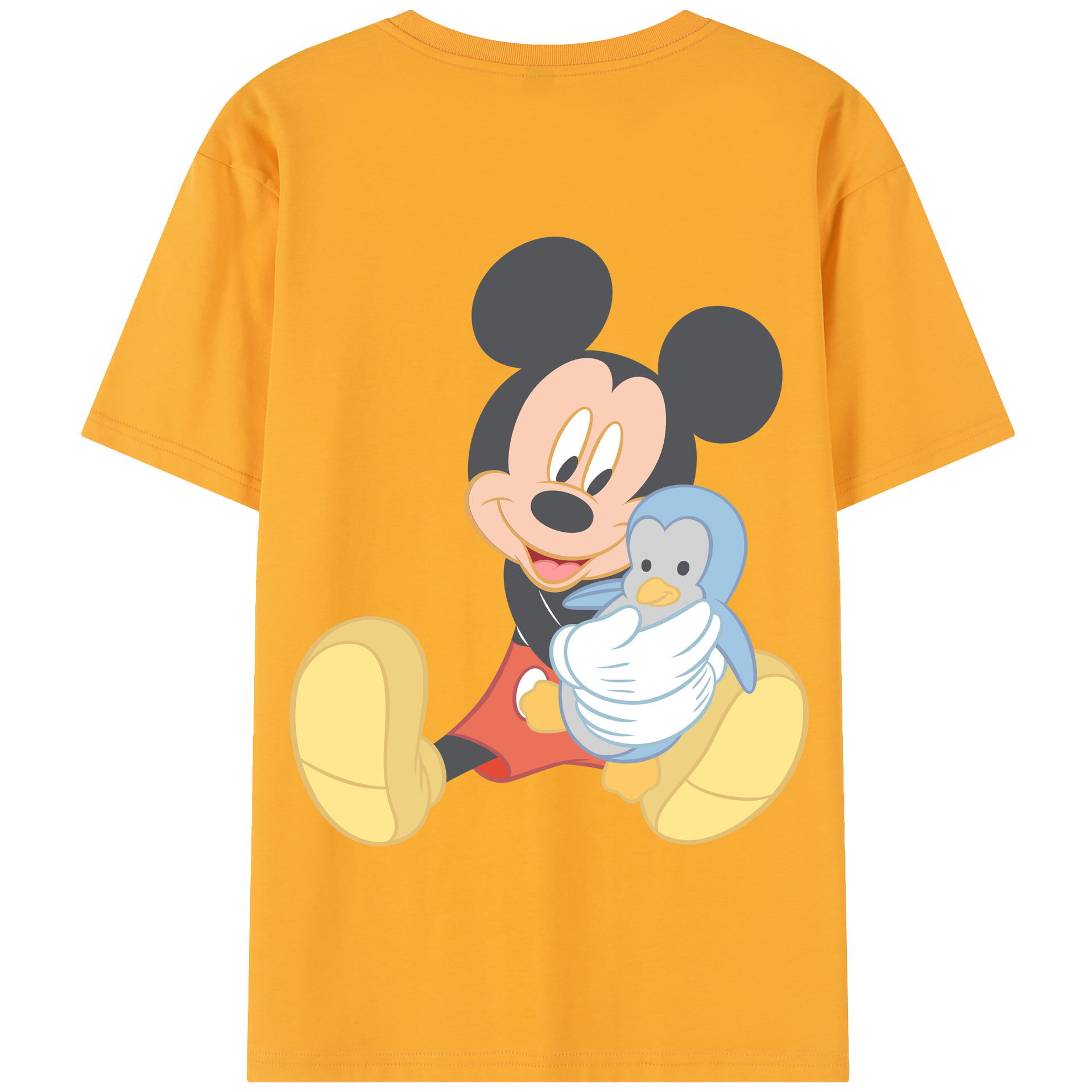 （画像用） ミッキーマウス Mickey Mouse 綿100％半袖Tシャツ（背面プリント）