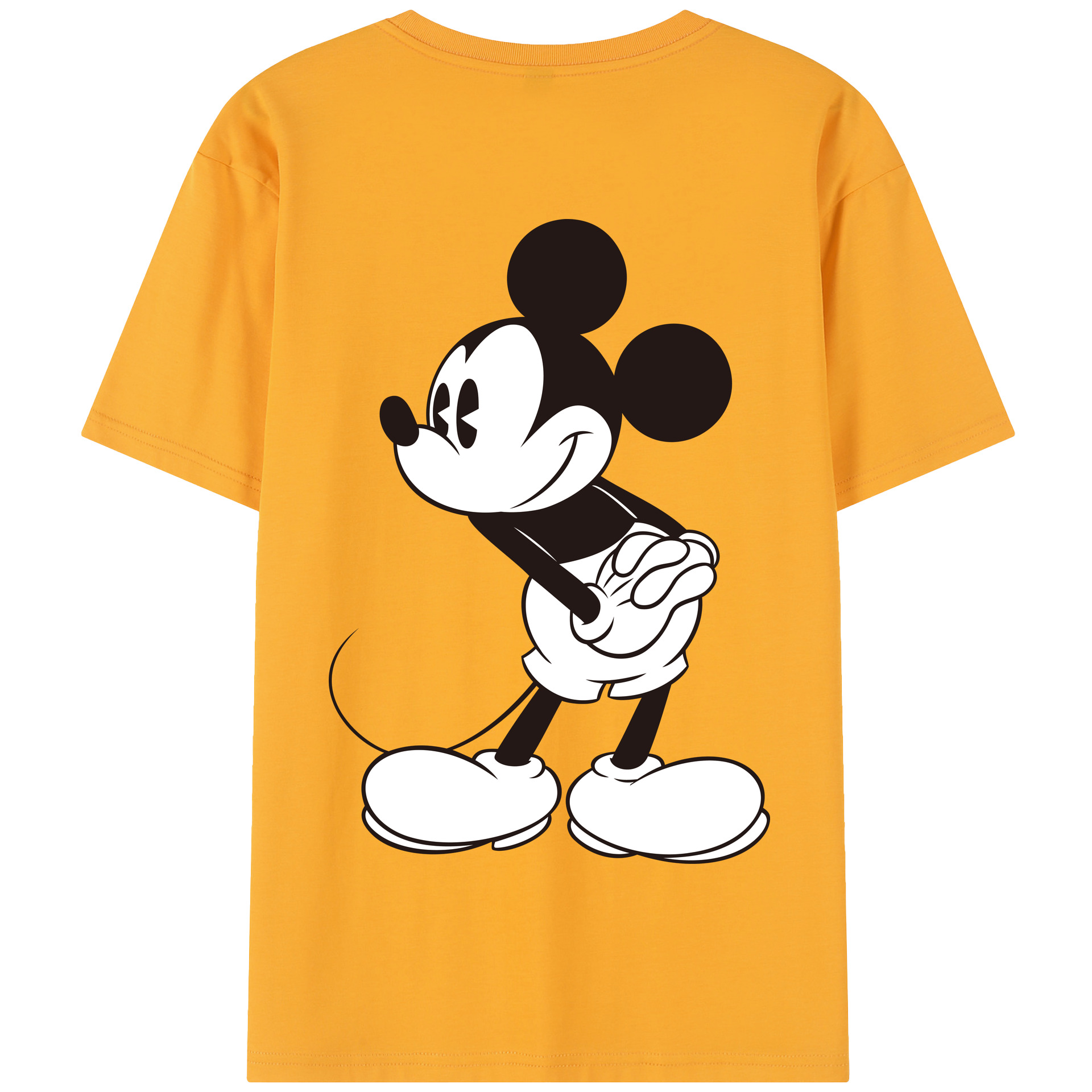 （画像用） ミッキーマウス Mickey Mouse 綿100％半袖Tシャツ（背面プリント）