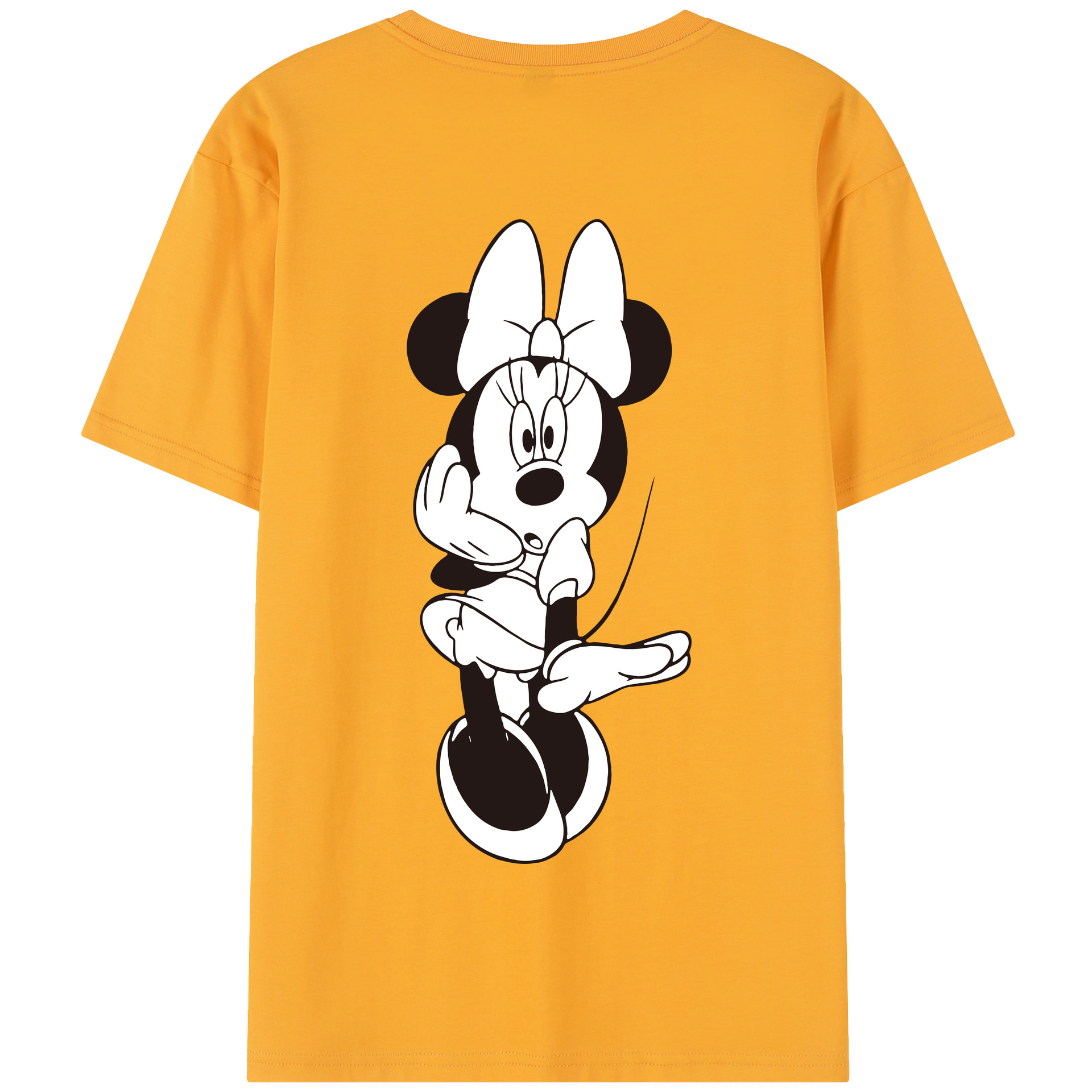 （画像用） ミッキーマウス Mickey Mouse 綿100％半袖Tシャツ（背面プリント）