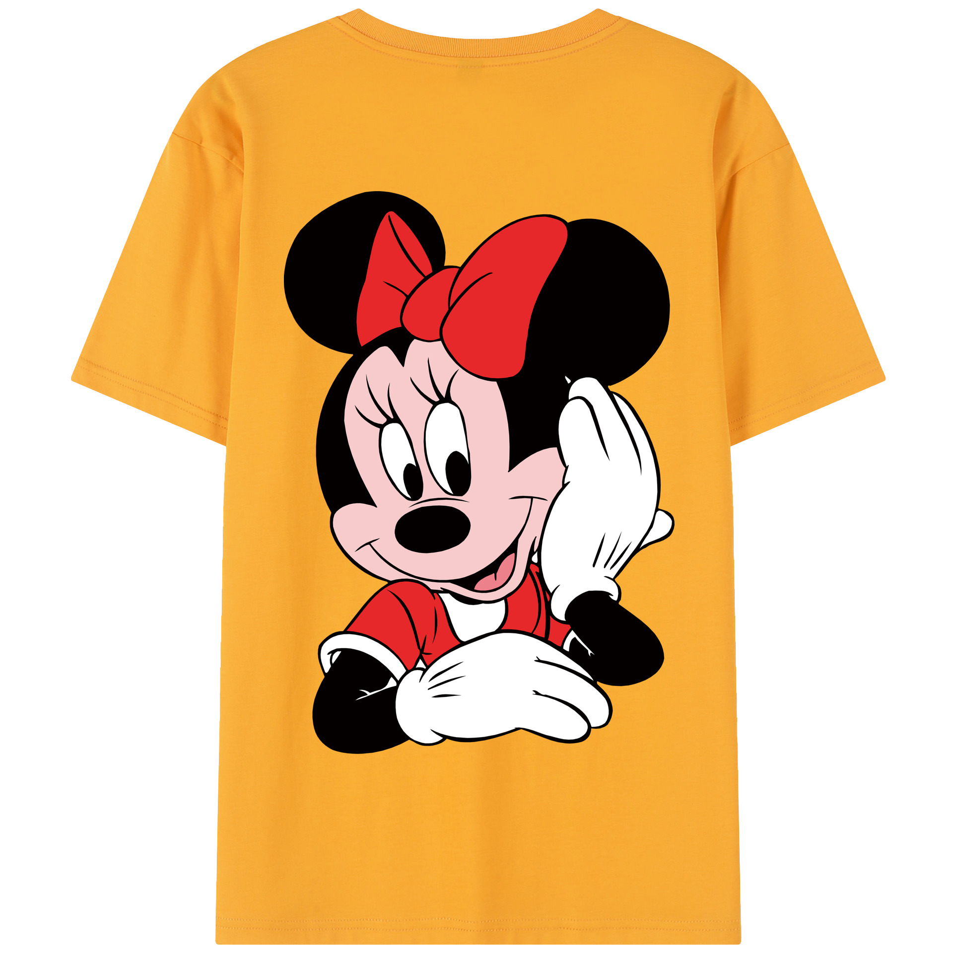 （画像用） ミッキーマウス Mickey Mouse 綿100％半袖Tシャツ（背面プリント）
