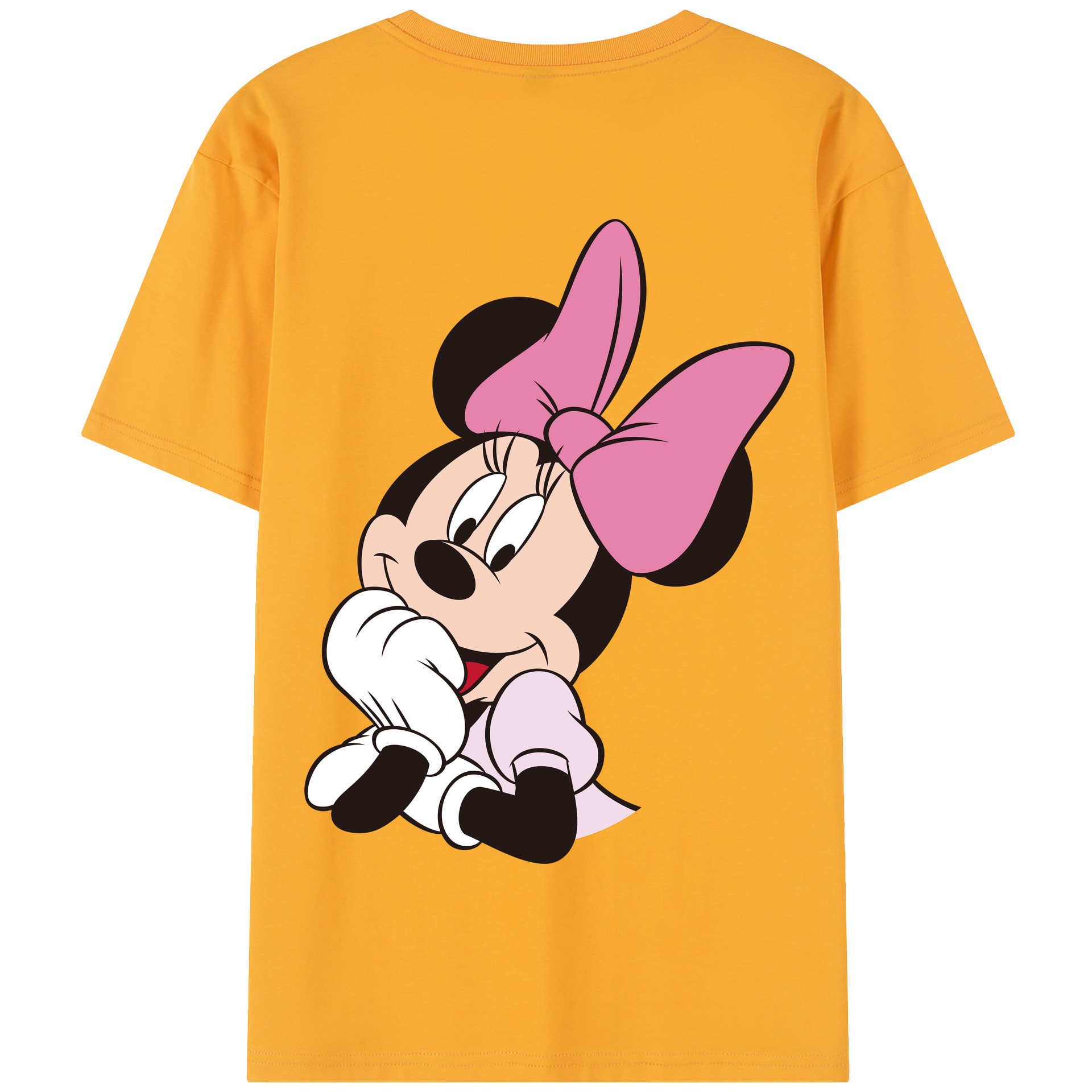 （画像用） ミッキーマウス Mickey Mouse 綿100％半袖Tシャツ（背面プリント）