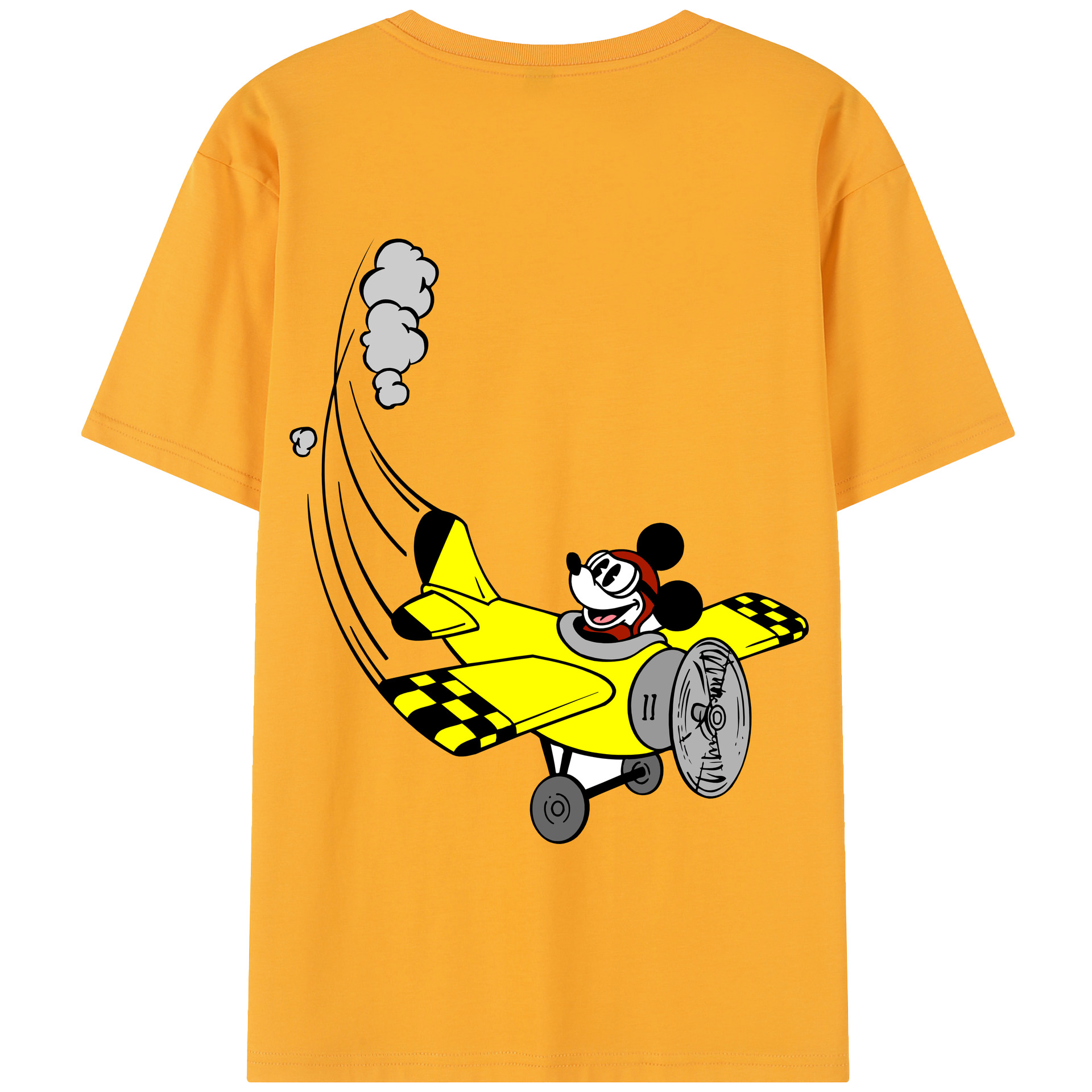 （画像用） ミッキーマウス Mickey Mouse 綿100％半袖Tシャツ（背面プリント）