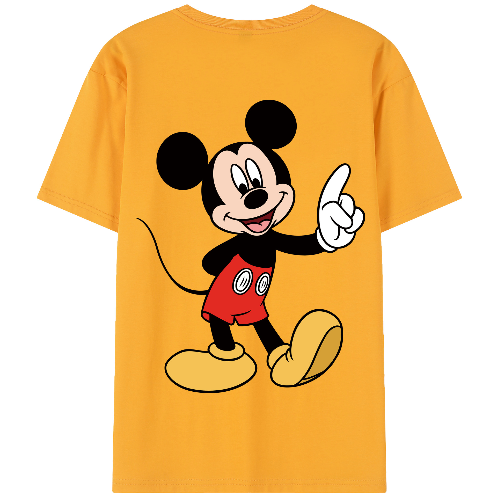 （画像用） ミッキーマウス Mickey Mouse 綿100％半袖Tシャツ（背面プリント）