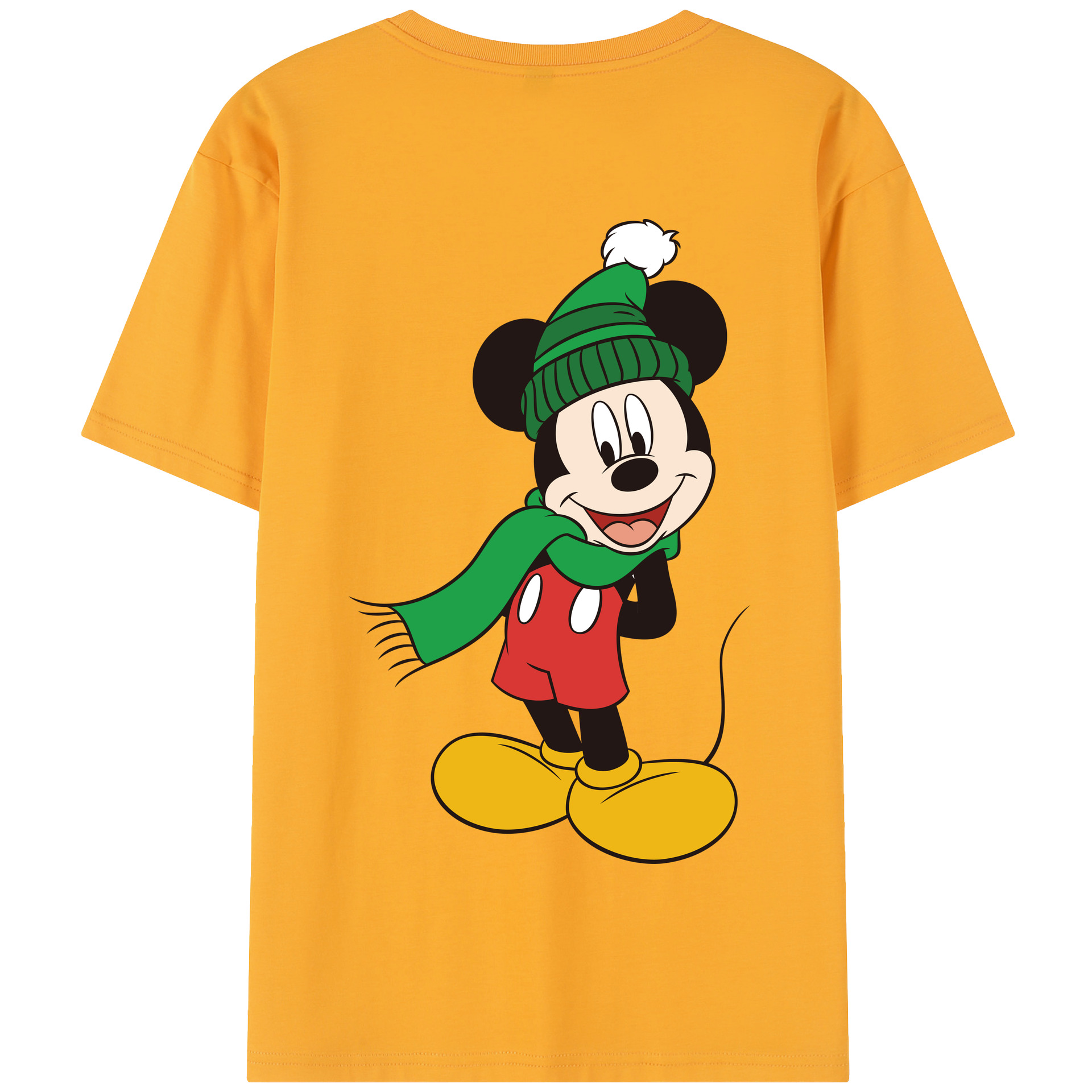 （画像用） ミッキーマウス Mickey Mouse 綿100％半袖Tシャツ（背面プリント）