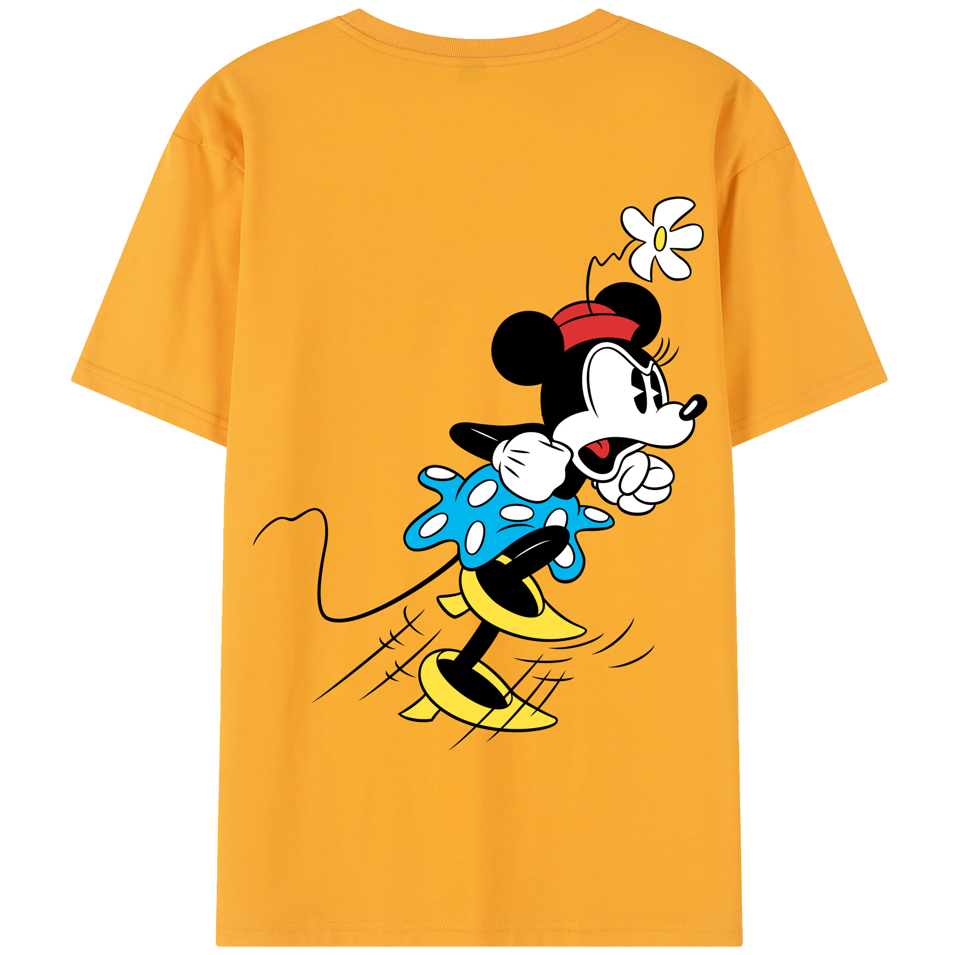 （画像用） ミッキーマウス Mickey Mouse 綿100％半袖Tシャツ（背面プリント）