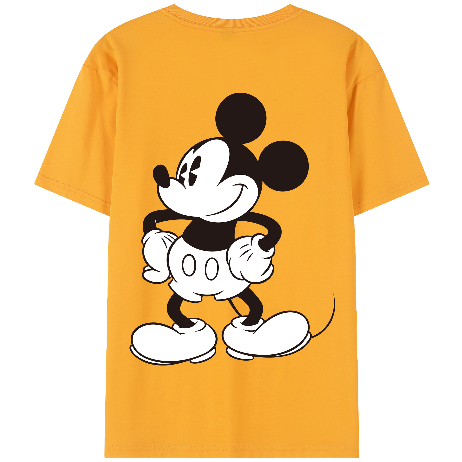 （画像用） ミッキーマウス Mickey Mouse 綿100％半袖Tシャツ（背面プリント）