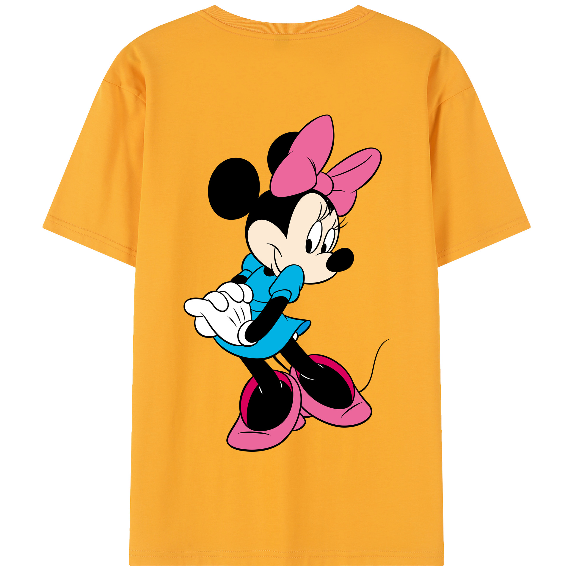 （画像用） ミッキーマウス Mickey Mouse 綿100％半袖Tシャツ（背面プリント）