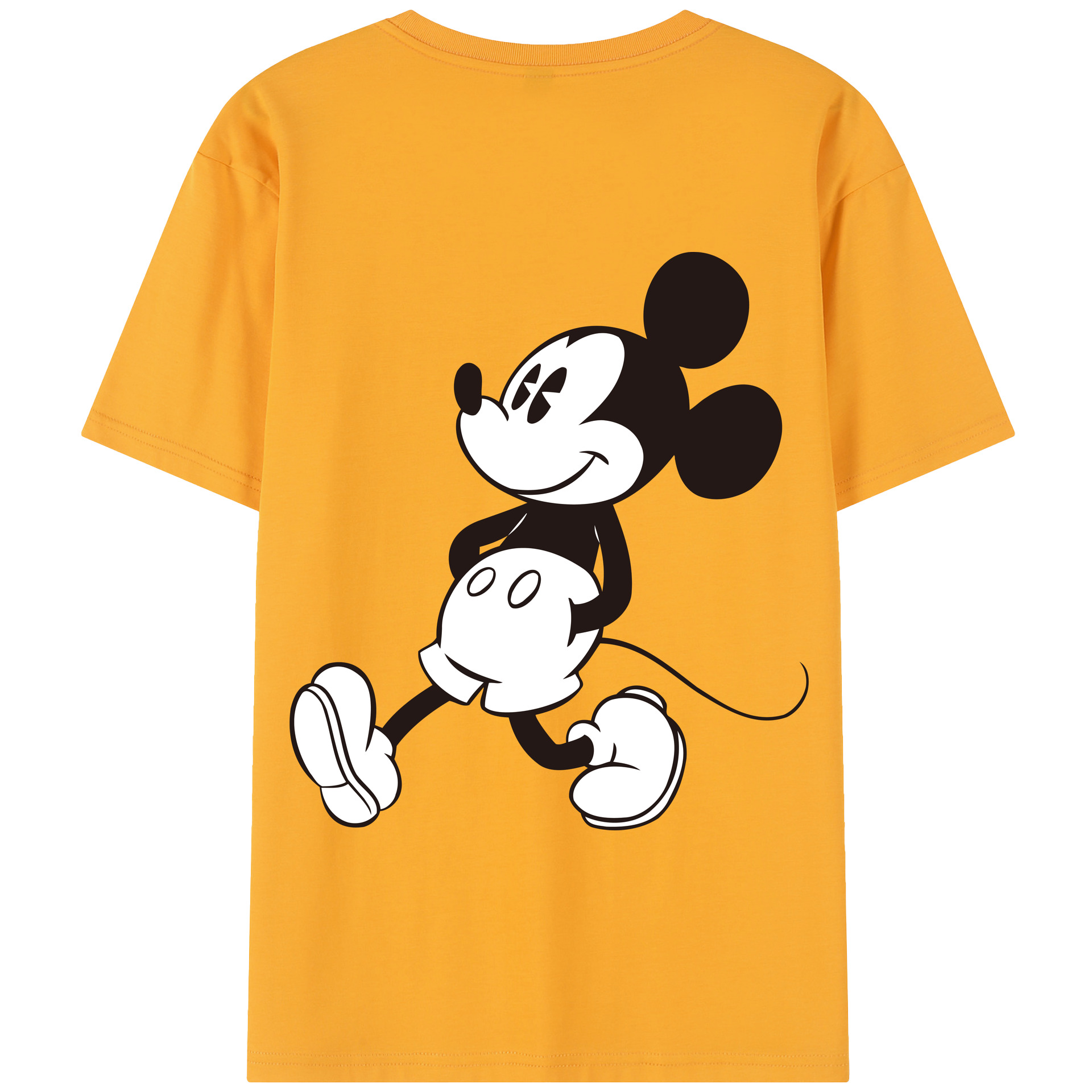 （画像用） ミッキーマウス Mickey Mouse 綿100％半袖Tシャツ（背面プリント）
