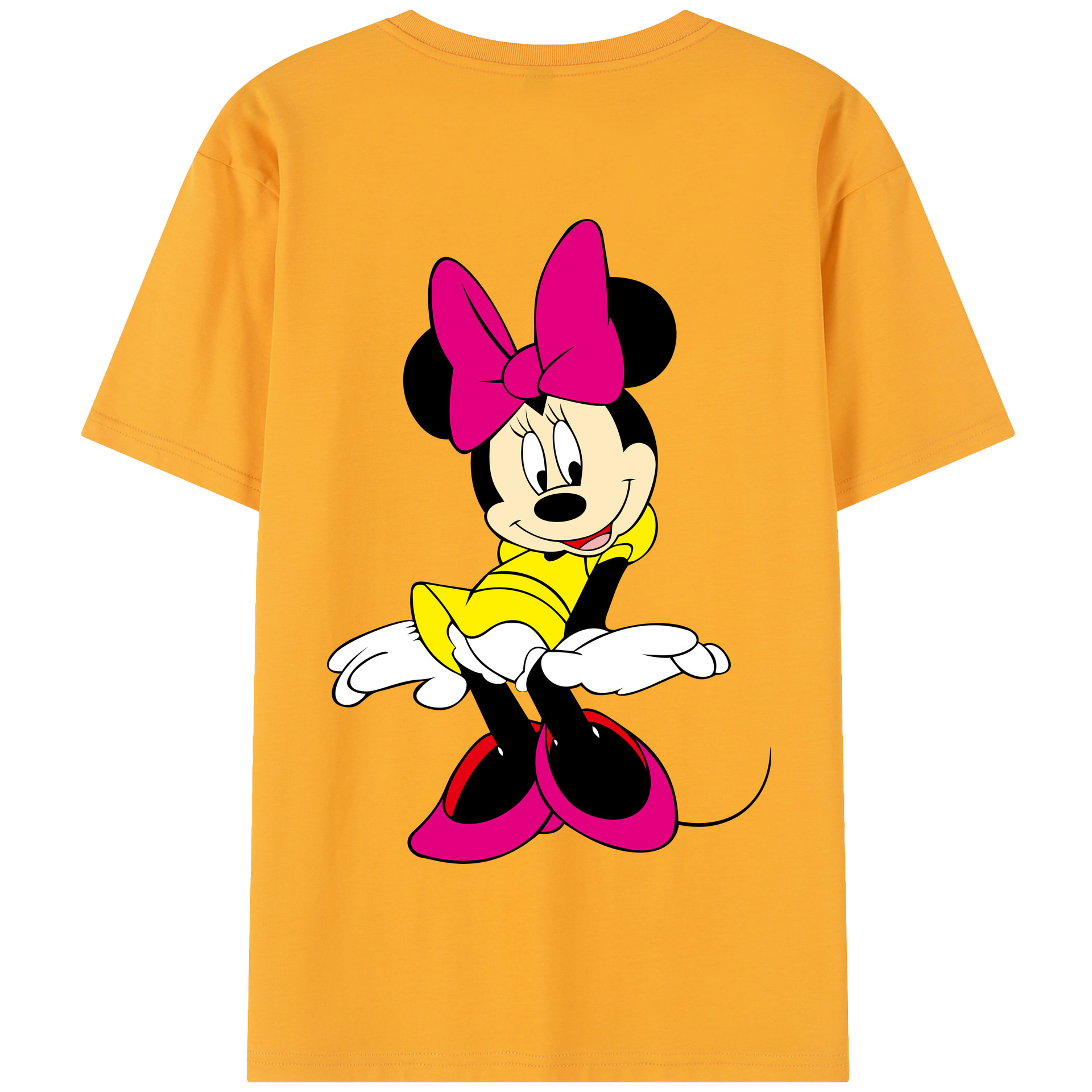 （画像用） ミッキーマウス Mickey Mouse 綿100％半袖Tシャツ（背面プリント）
