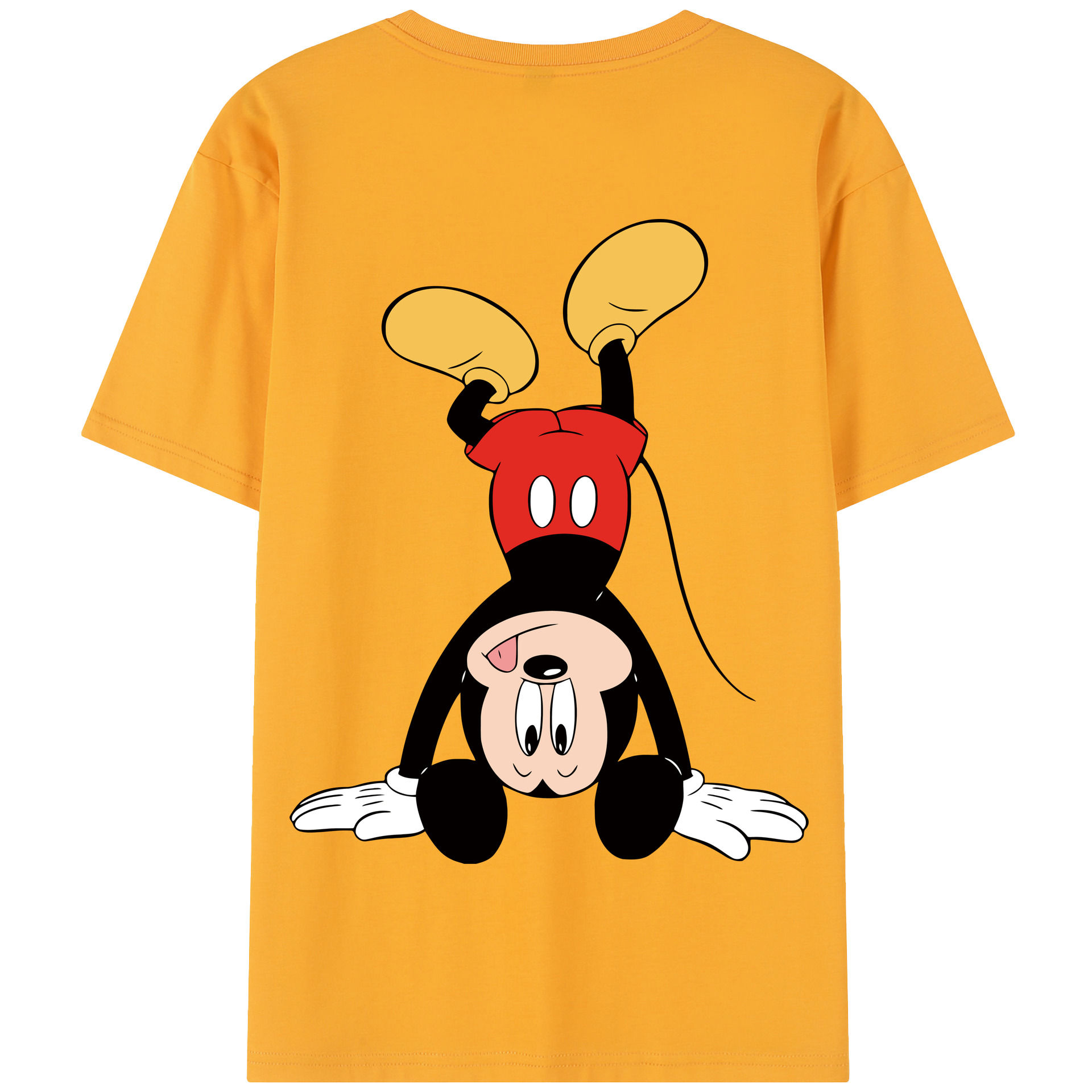 （画像用） ミッキーマウス Mickey Mouse 綿100％半袖Tシャツ（背面プリント）