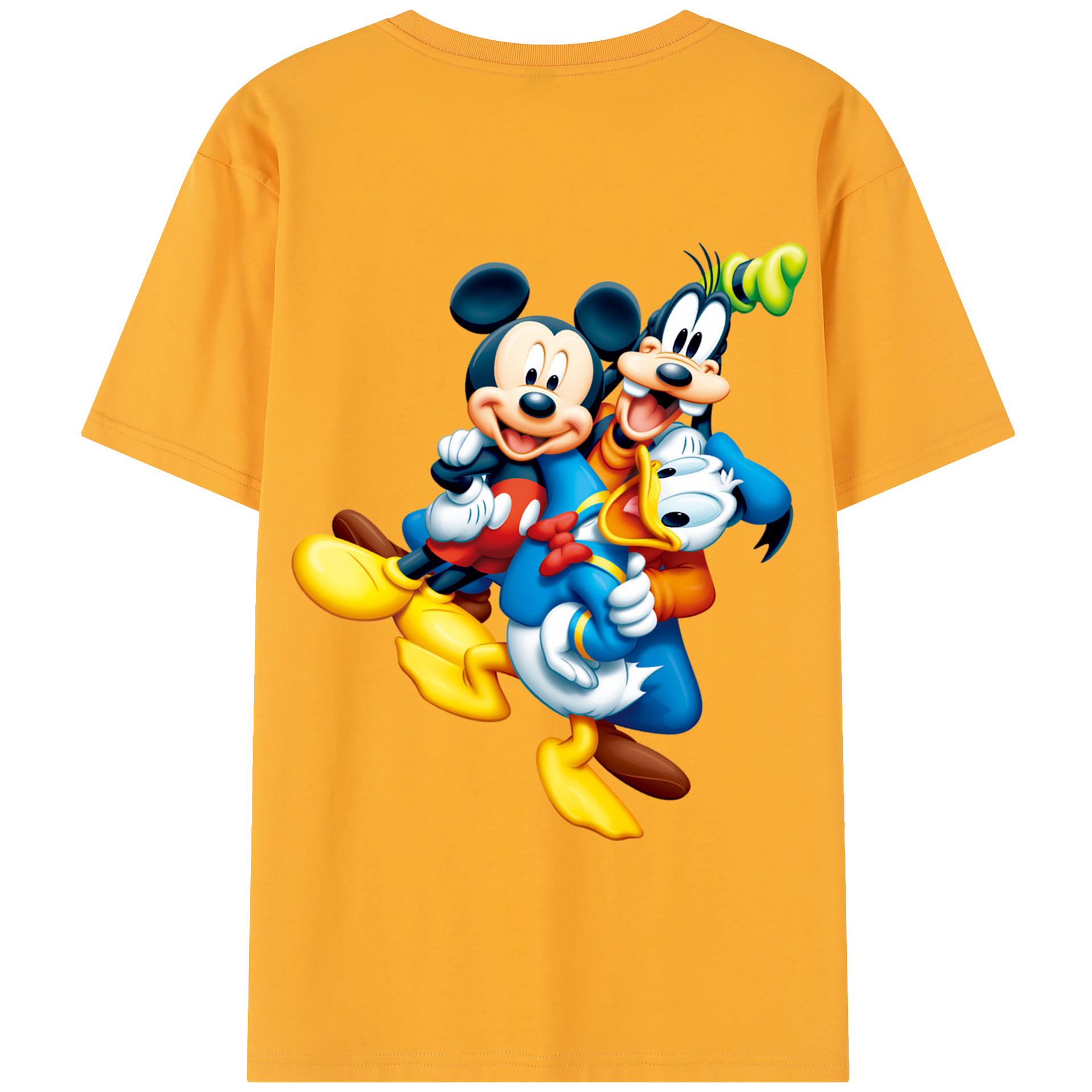 （画像用） ミッキーマウス Mickey Mouse 綿100％半袖Tシャツ（背面プリント）