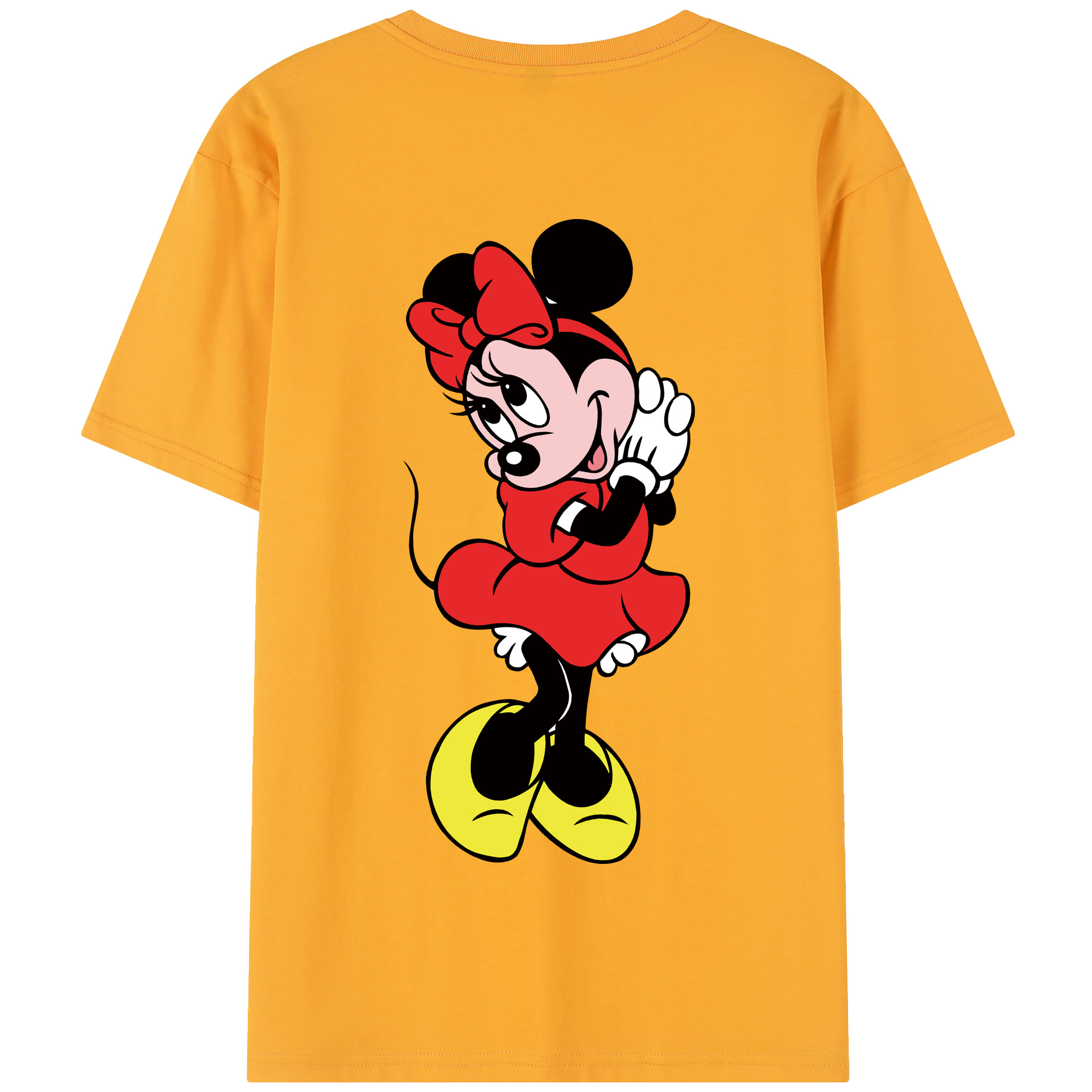 （画像用） ミッキーマウス Mickey Mouse 綿100％半袖Tシャツ（背面プリント）