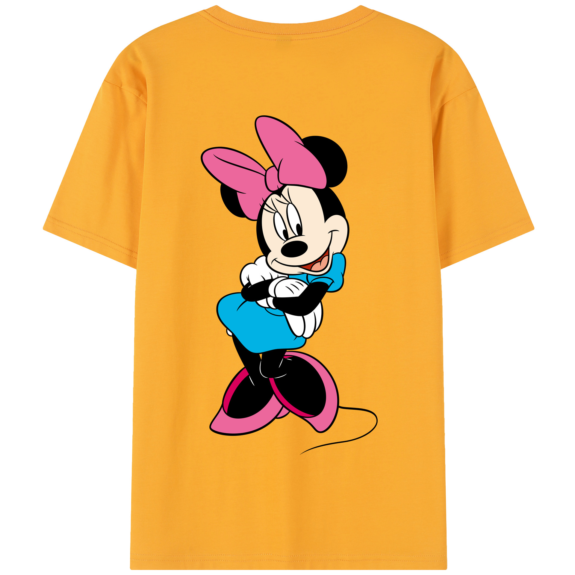 （画像用） ミッキーマウス Mickey Mouse 綿100％半袖Tシャツ（背面プリント）