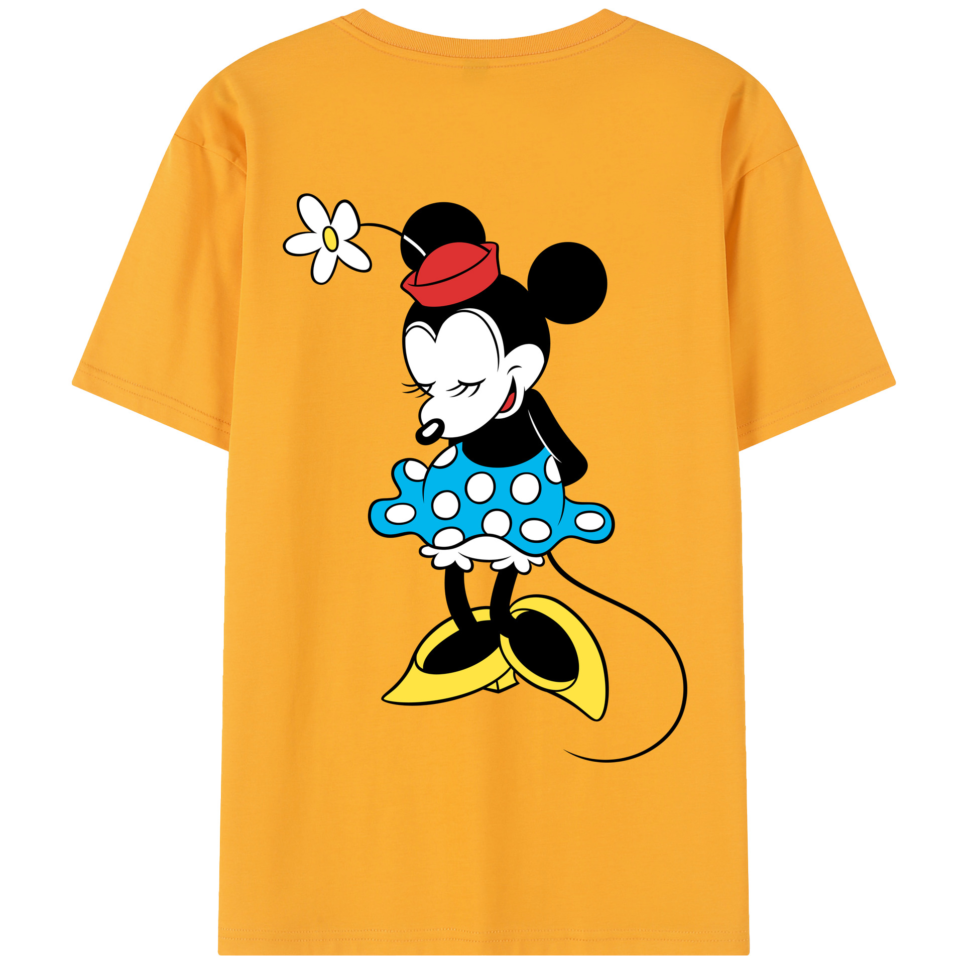 （画像用） ミッキーマウス Mickey Mouse 綿100％半袖Tシャツ（背面プリント）