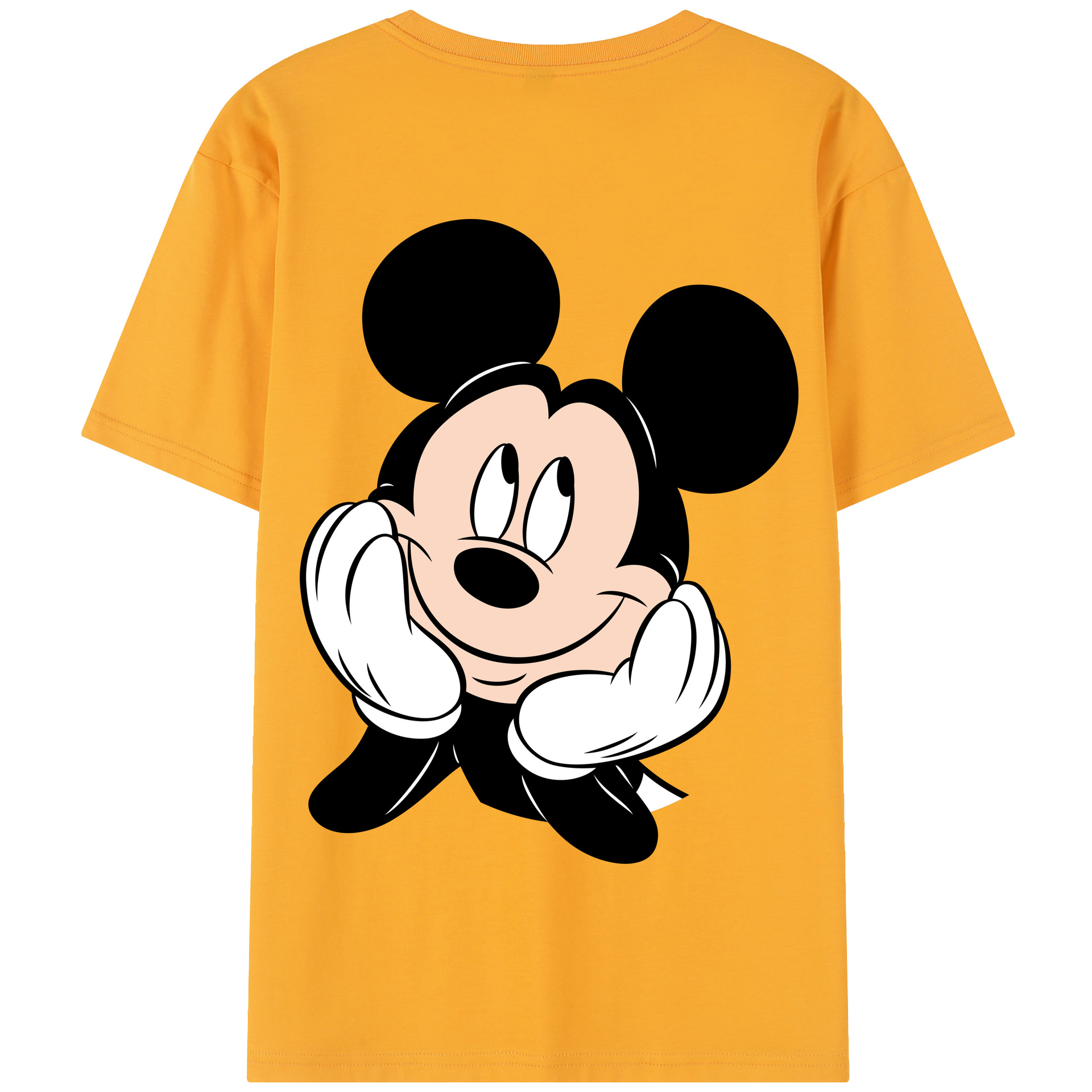 （画像用） ミッキーマウス Mickey Mouse 綿100％半袖Tシャツ（背面プリント）