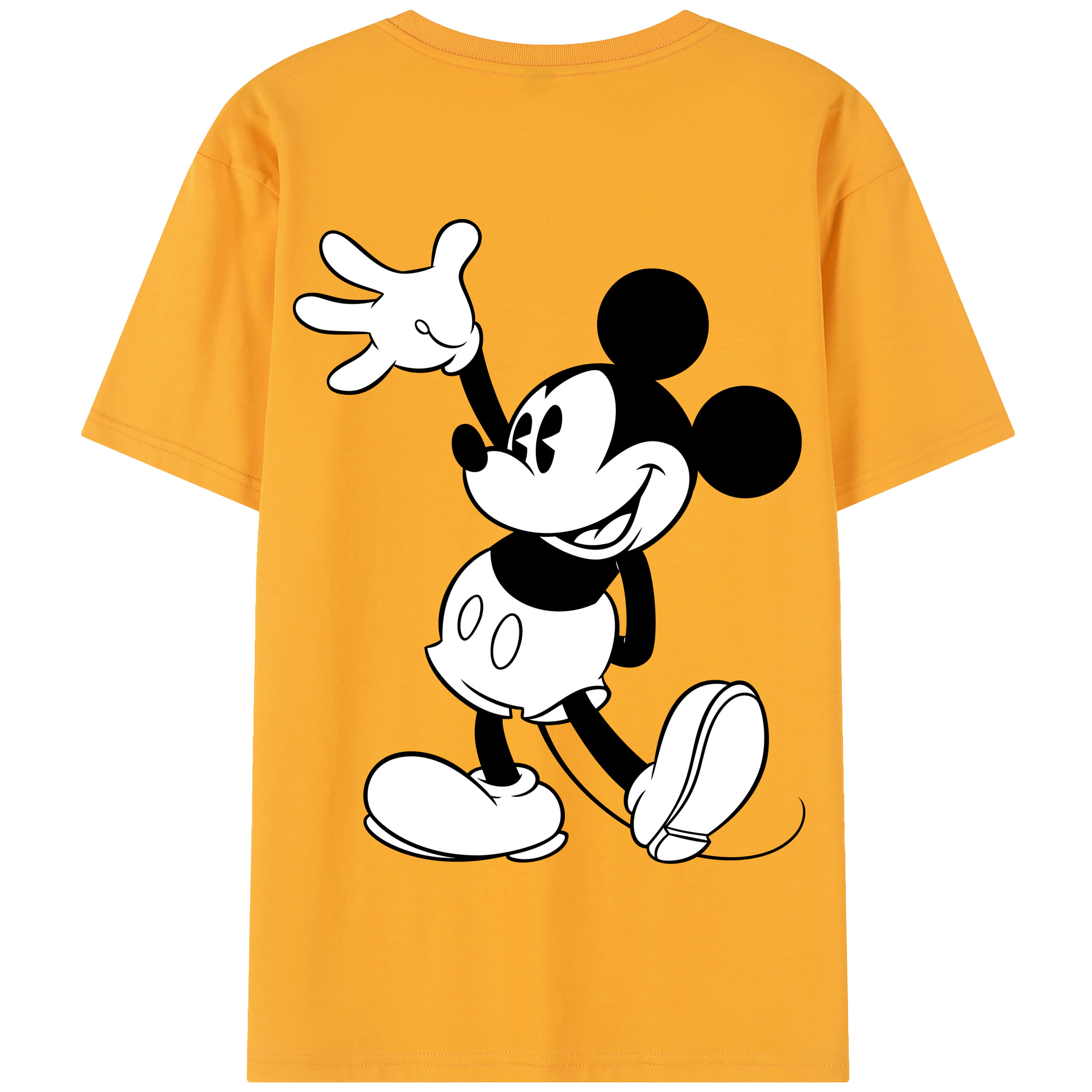 （画像用） ミッキーマウス Mickey Mouse 綿100％半袖Tシャツ（背面プリント）