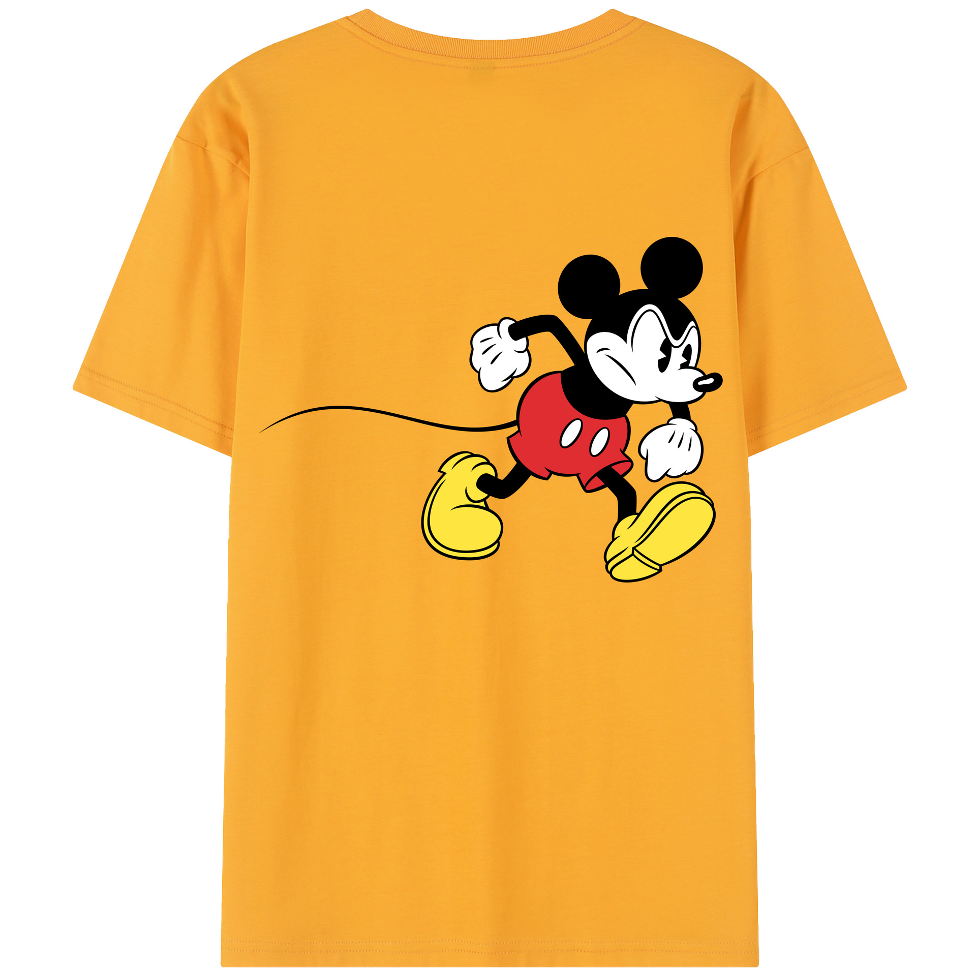（画像用） ミッキーマウス Mickey Mouse 綿100％半袖Tシャツ（背面プリント）