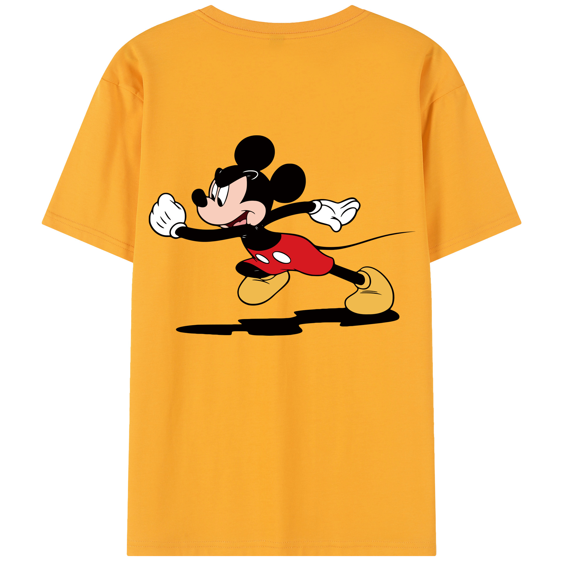 （画像用） ミッキーマウス Mickey Mouse 綿100％半袖Tシャツ（背面プリント）