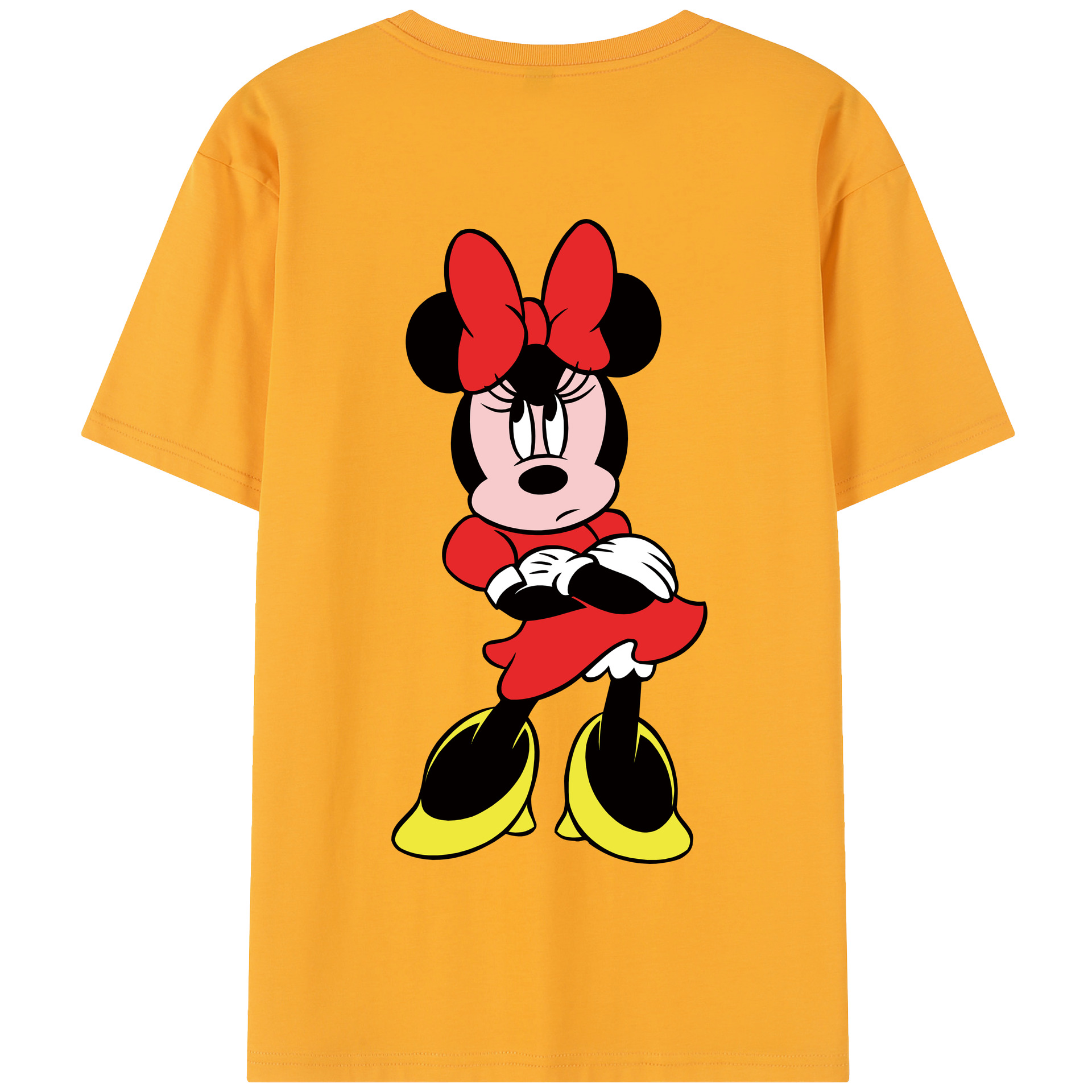 （画像用） ミッキーマウス Mickey Mouse 綿100％半袖Tシャツ（背面プリント）