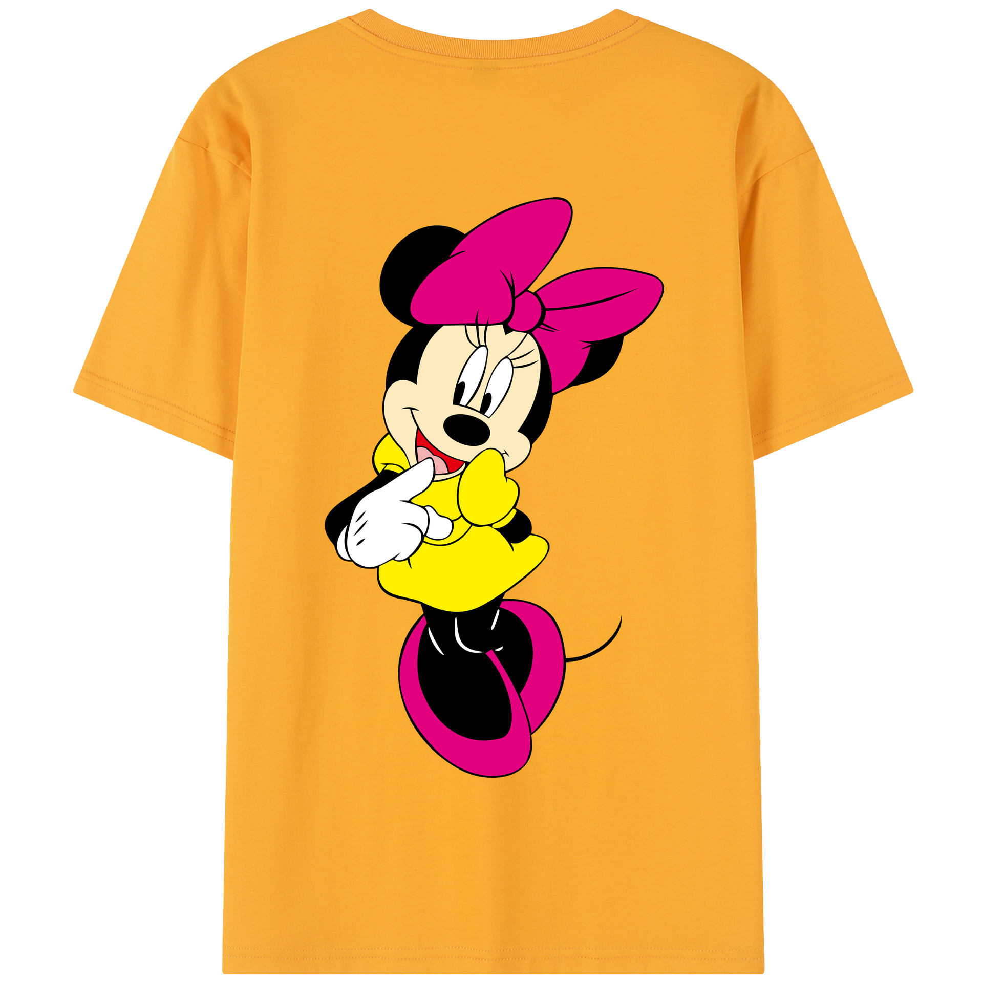 （画像用） ミッキーマウス Mickey Mouse 綿100％半袖Tシャツ（背面プリント）