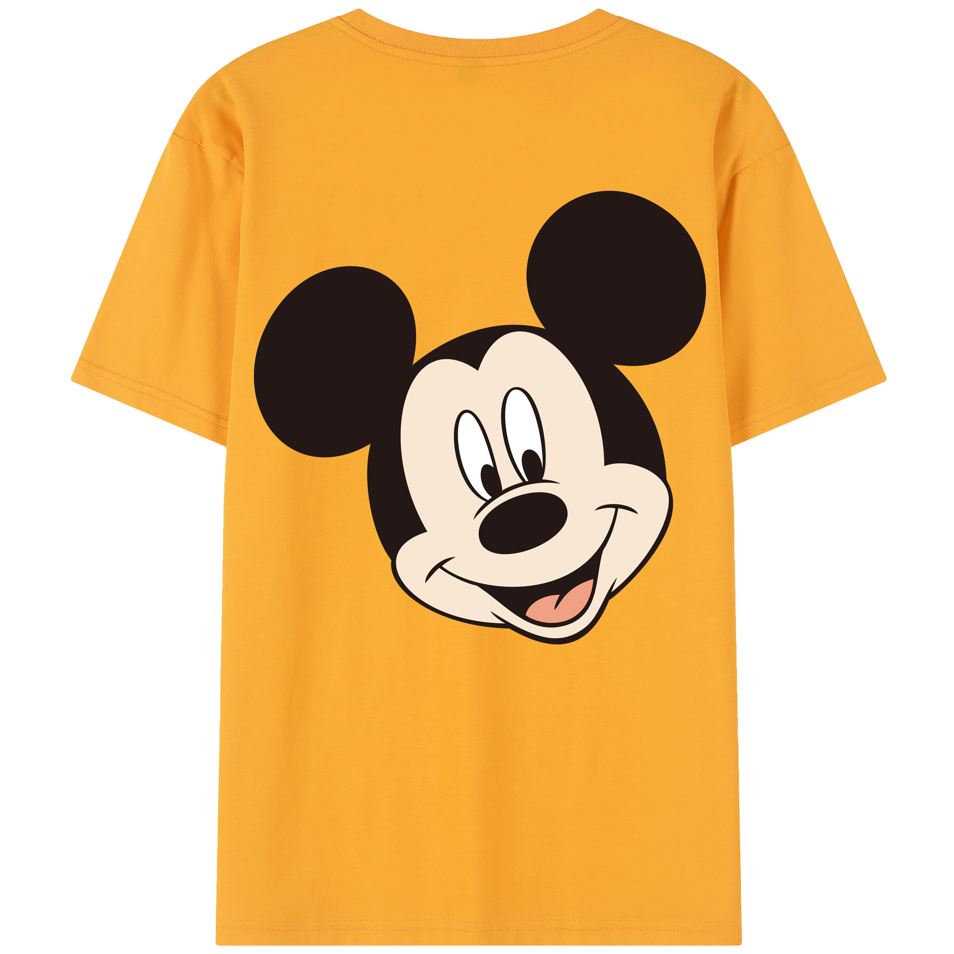 （画像用） ミッキーマウス Mickey Mouse 綿100％半袖Tシャツ（背面プリント）