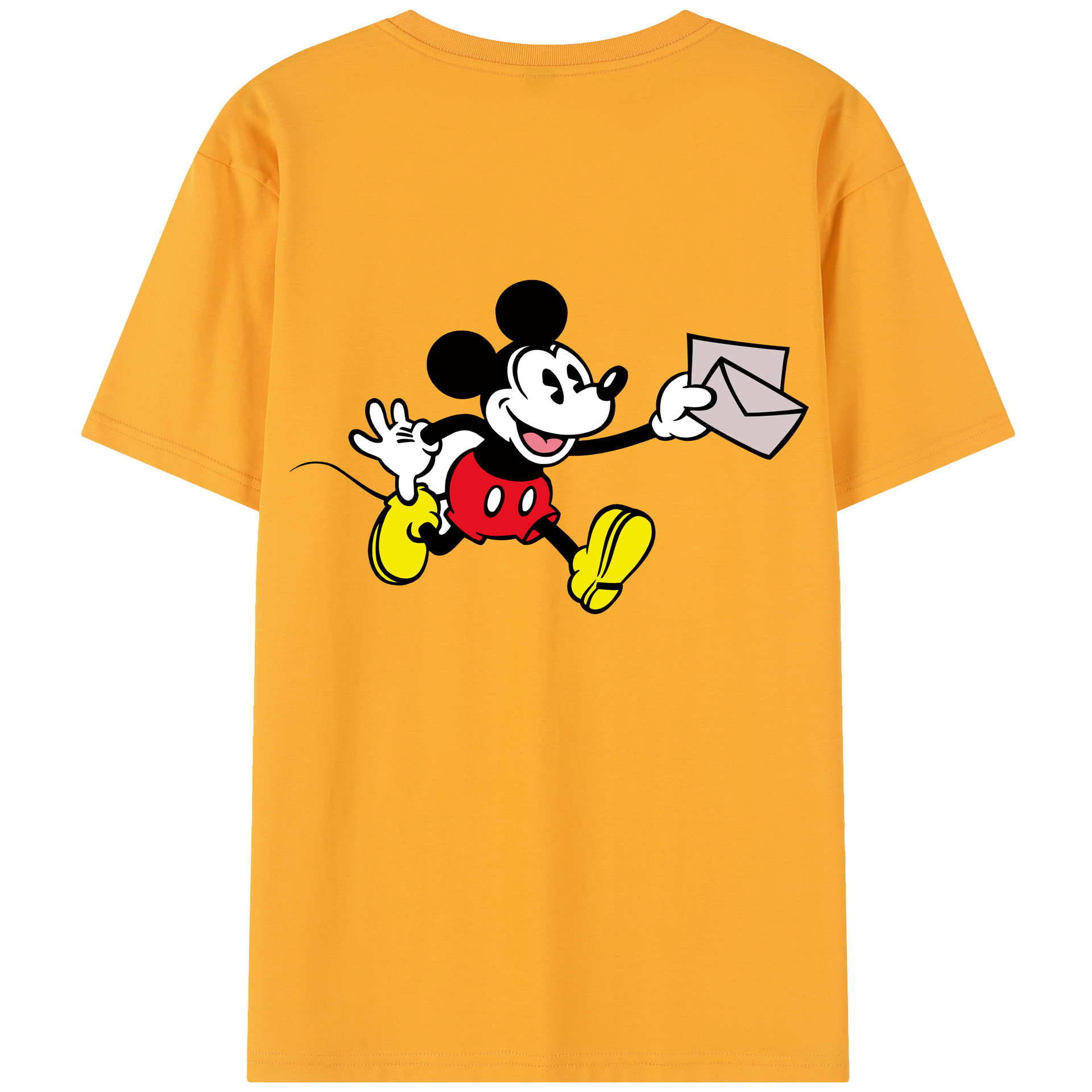 （画像用） ミッキーマウス Mickey Mouse 綿100％半袖Tシャツ（背面プリント）