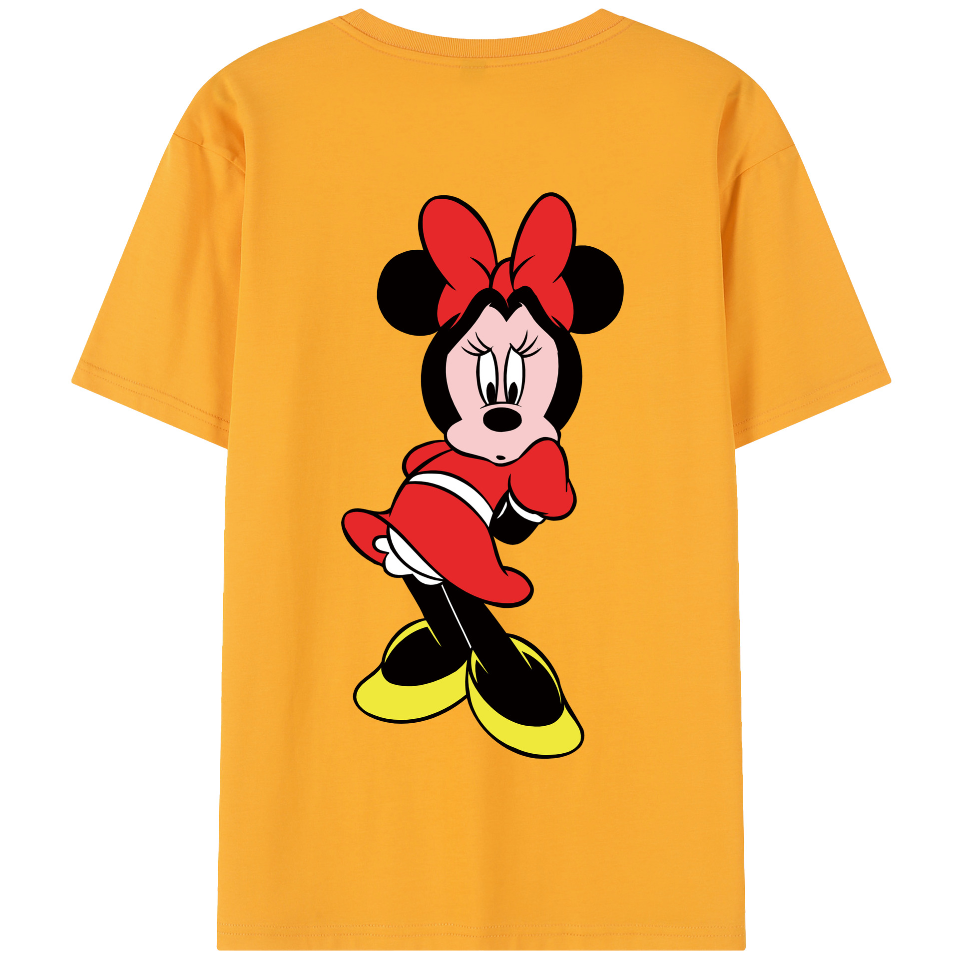 ミッキーマウス Mickey Mouse 綿100％半袖Tシャツ（背面プリント）
