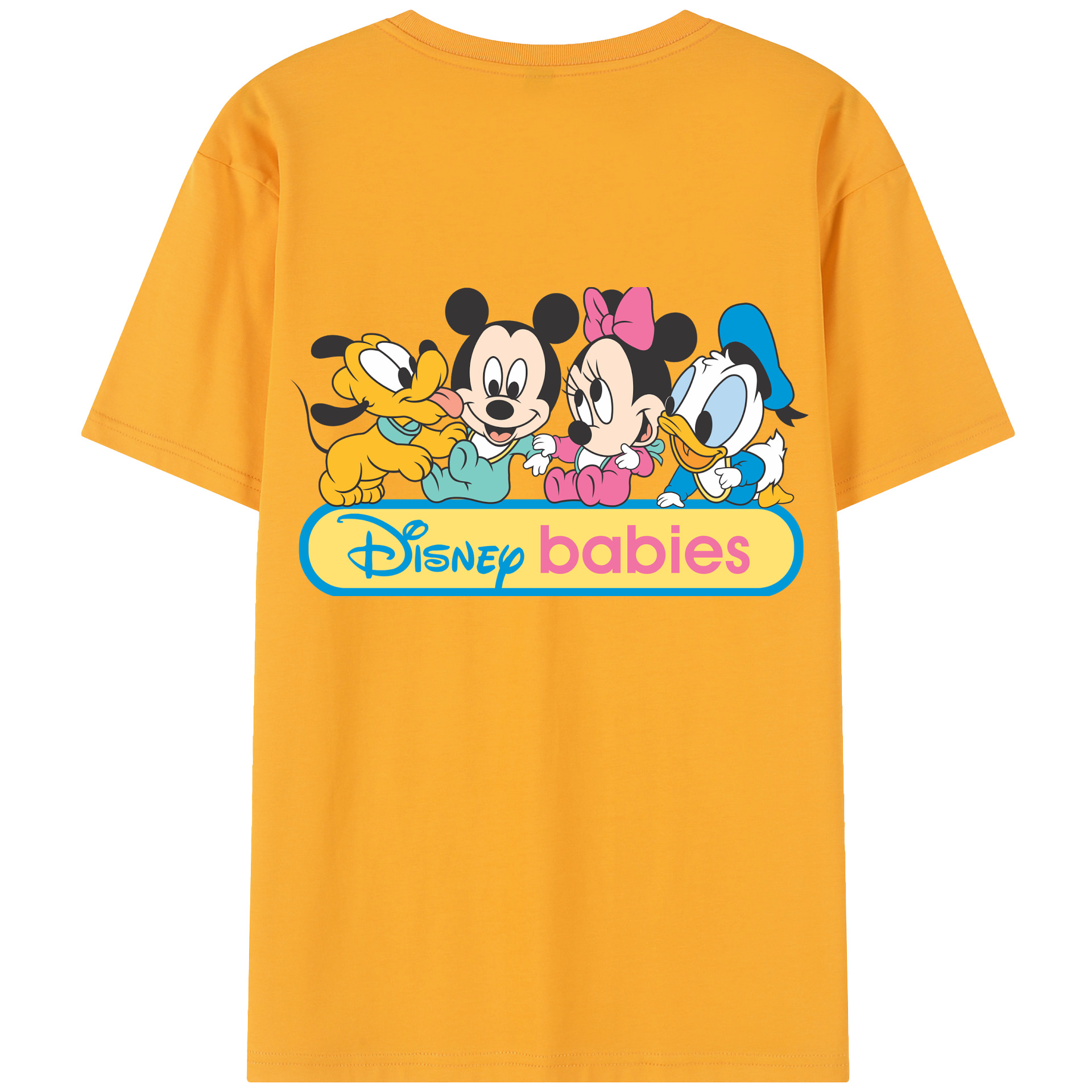 （画像用） ミッキーマウス Mickey Mouse 綿100％半袖Tシャツ（背面プリント）